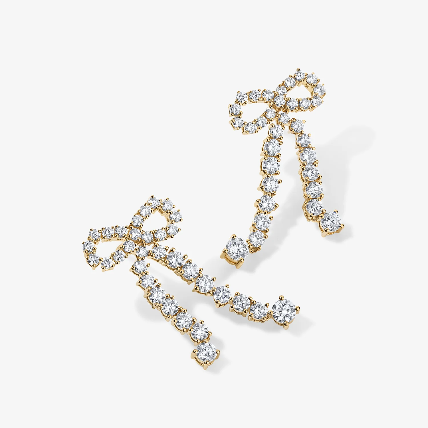 Grace Diamond Bow Earrings - Image 3