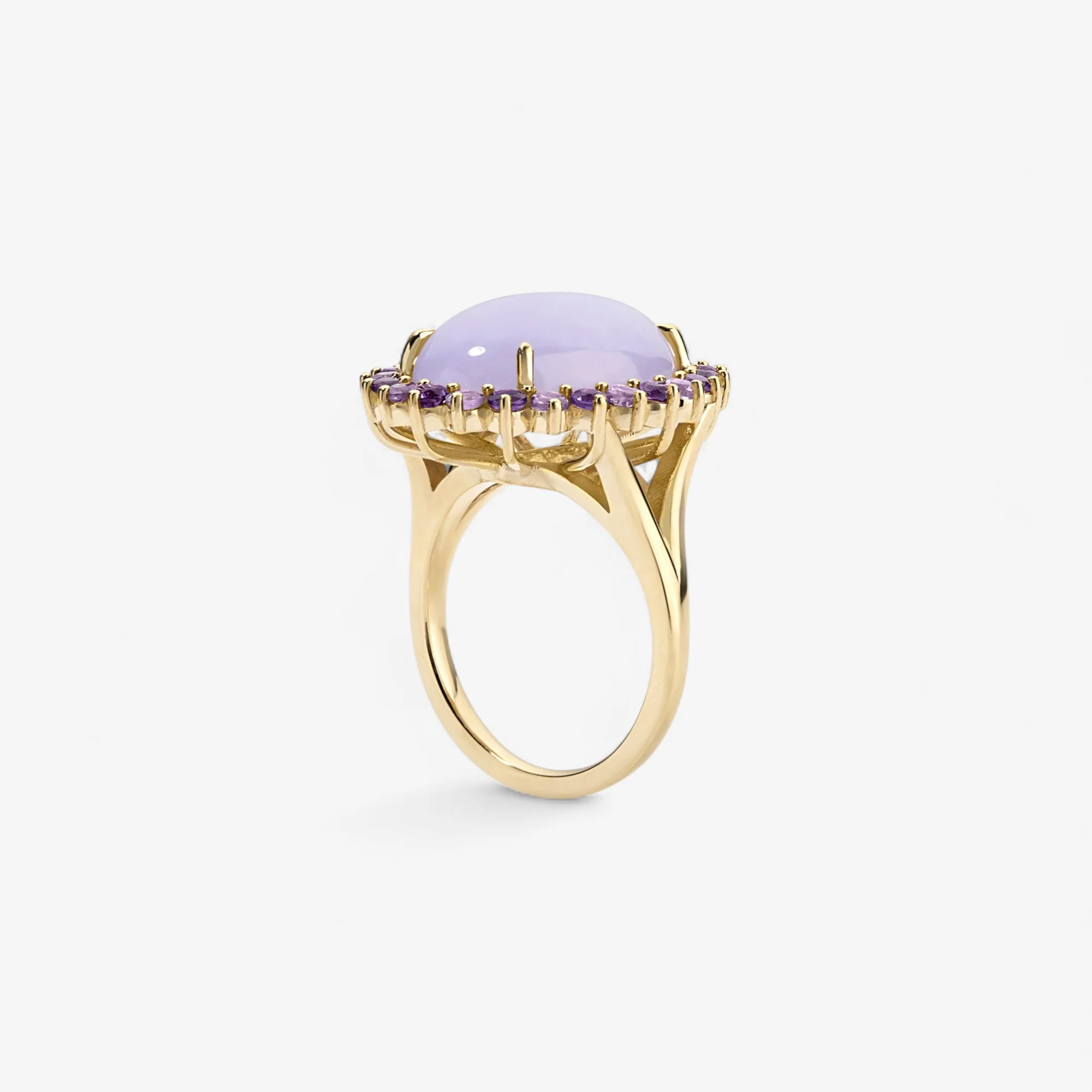 Grace Jade and Amethyst Cocktail Ring - Image 4