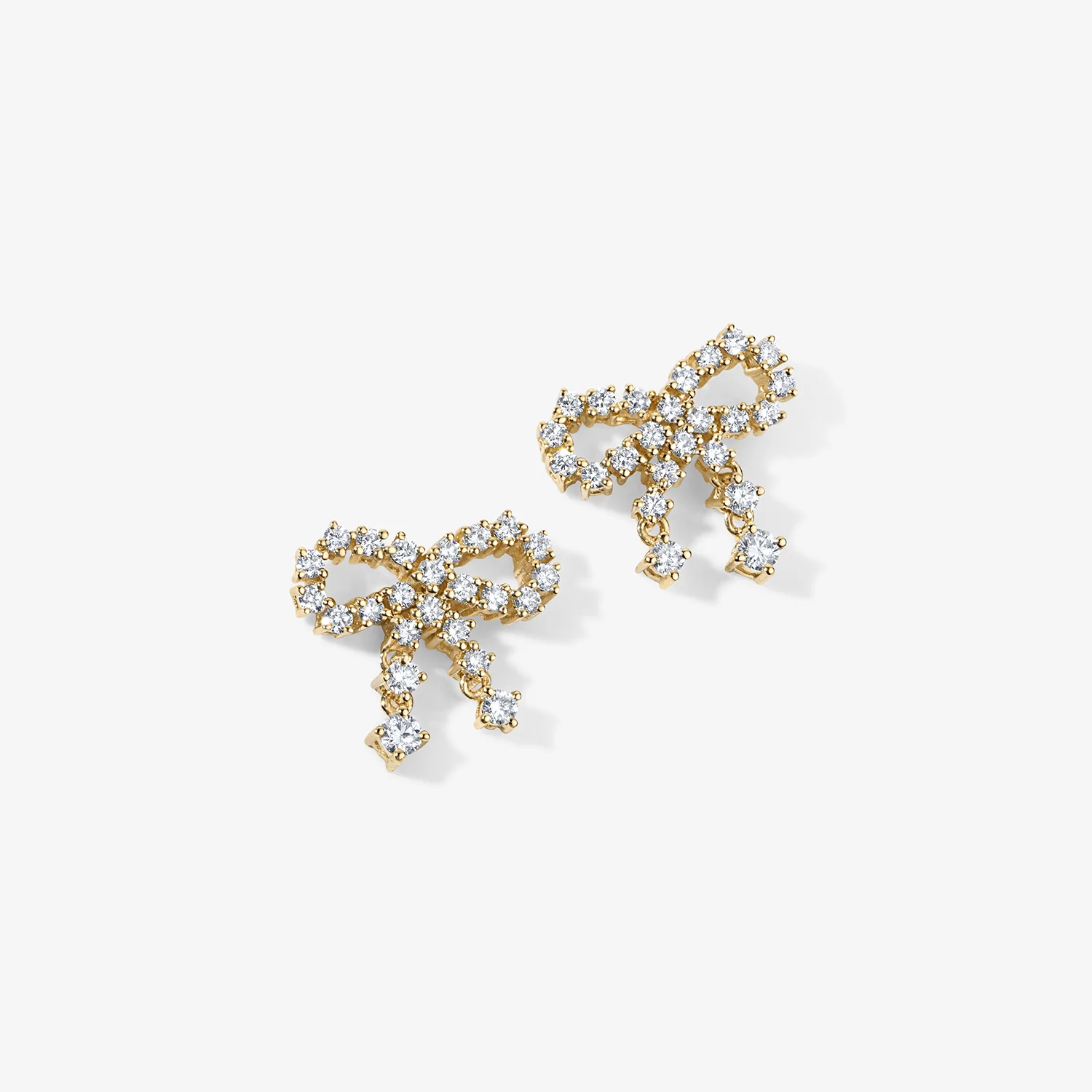 Grace Petite Diamond Bow Earrings