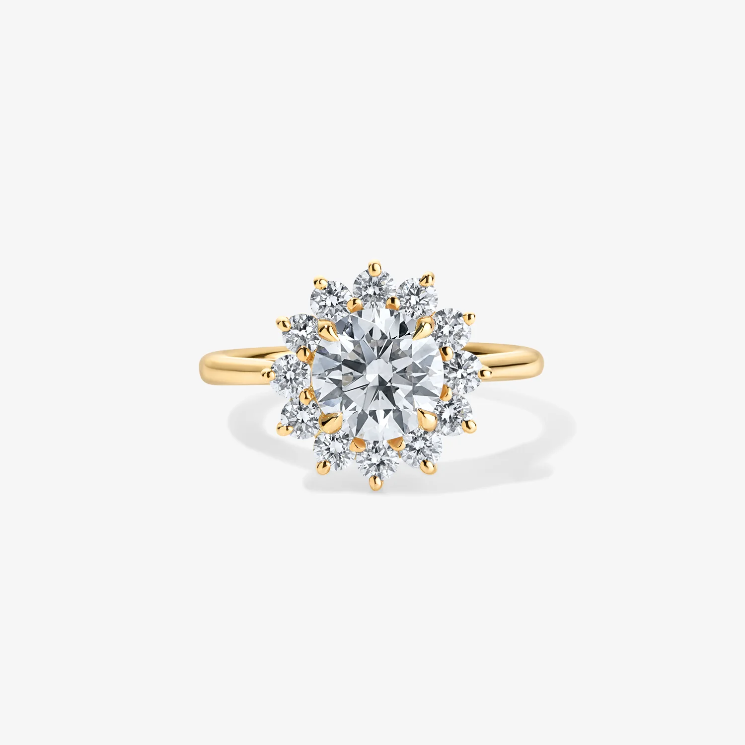 Grace Round Diamond Ring with Halo