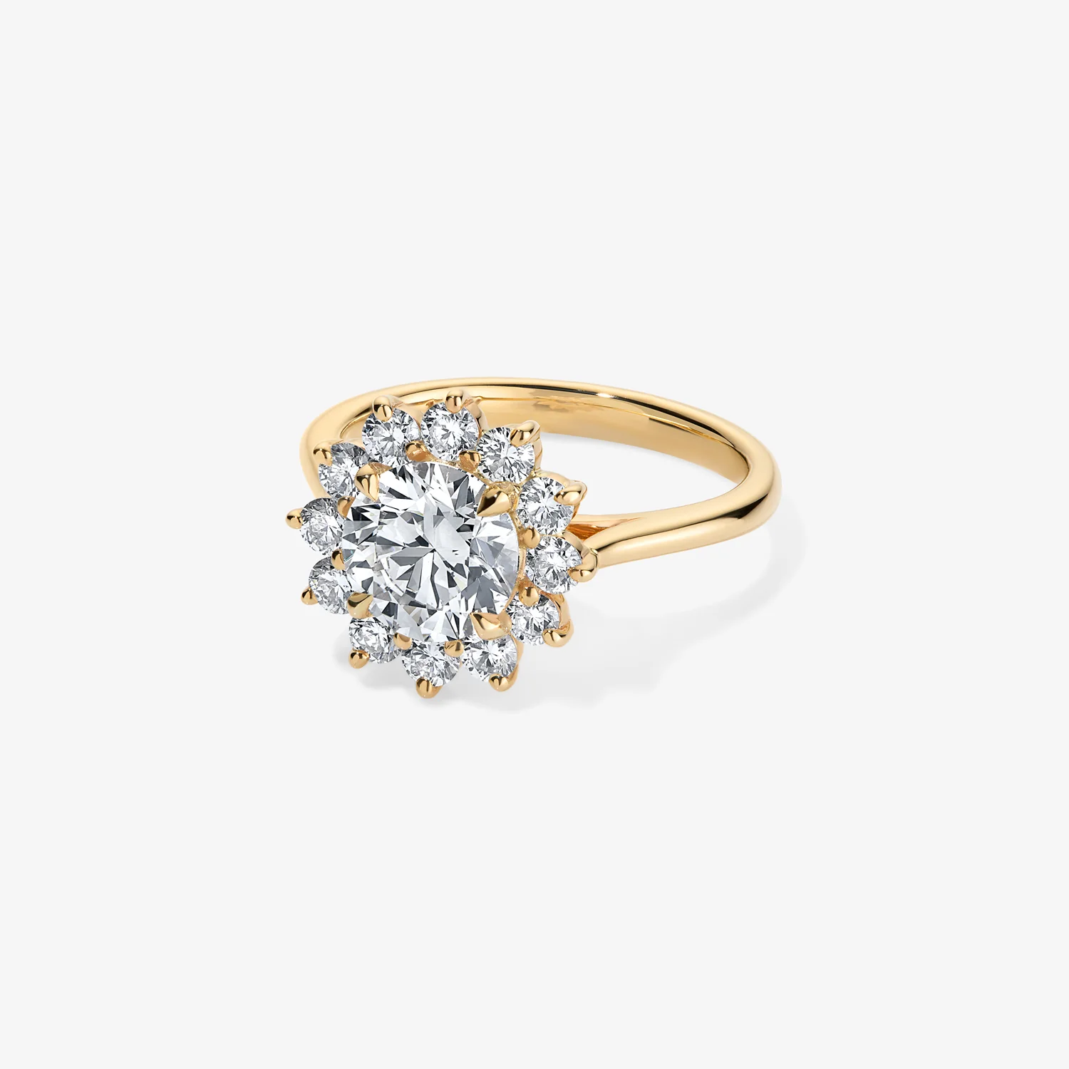 Grace Round Diamond Ring with Halo - Image 2