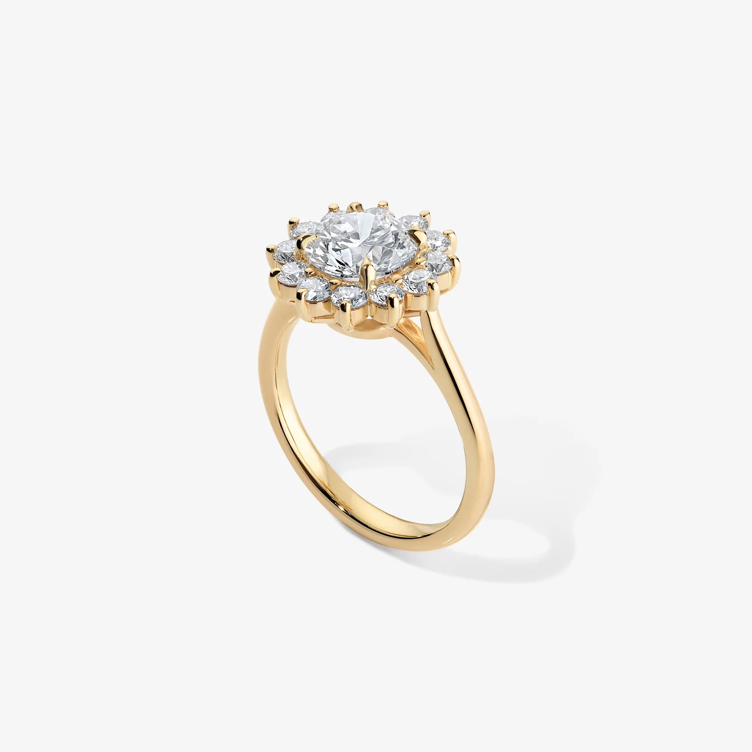 Grace Round Diamond Ring with Halo - Image 3