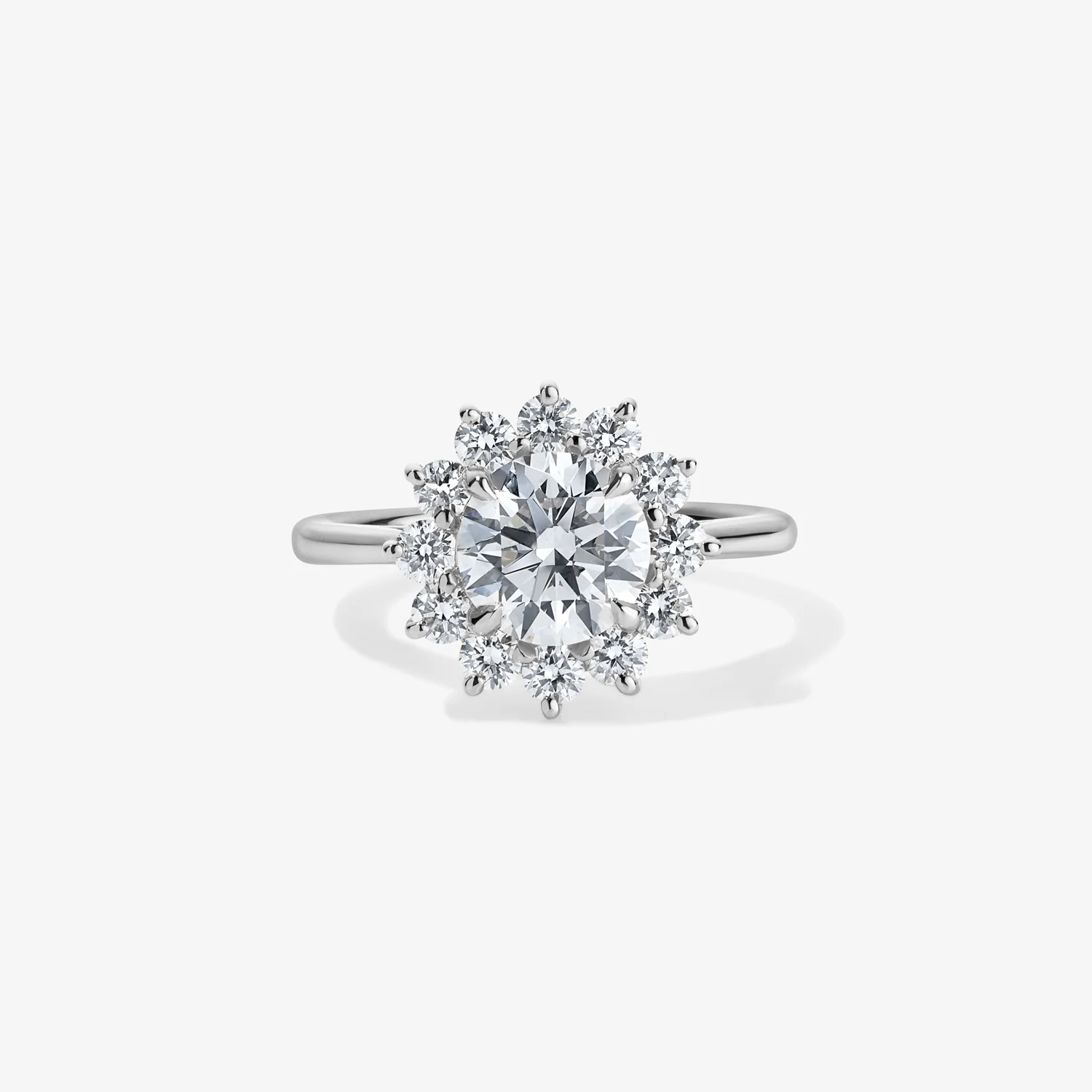 Grace Round Diamond Ring with Halo - Image 4