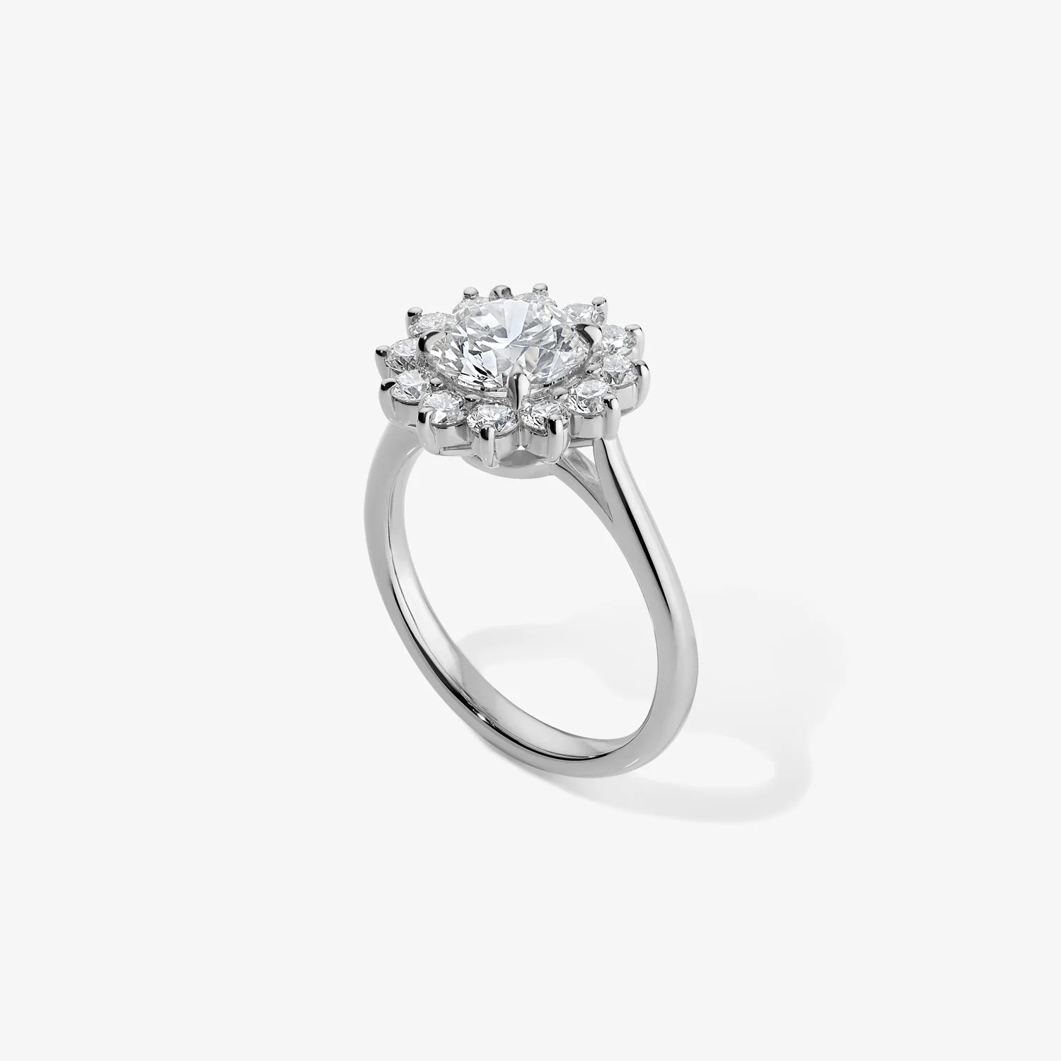 Grace Round Diamond Ring with Halo - Image 5