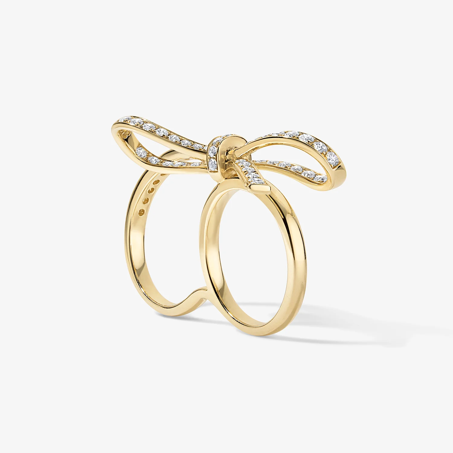 Grace Two Finger Bow Ring - Image 2