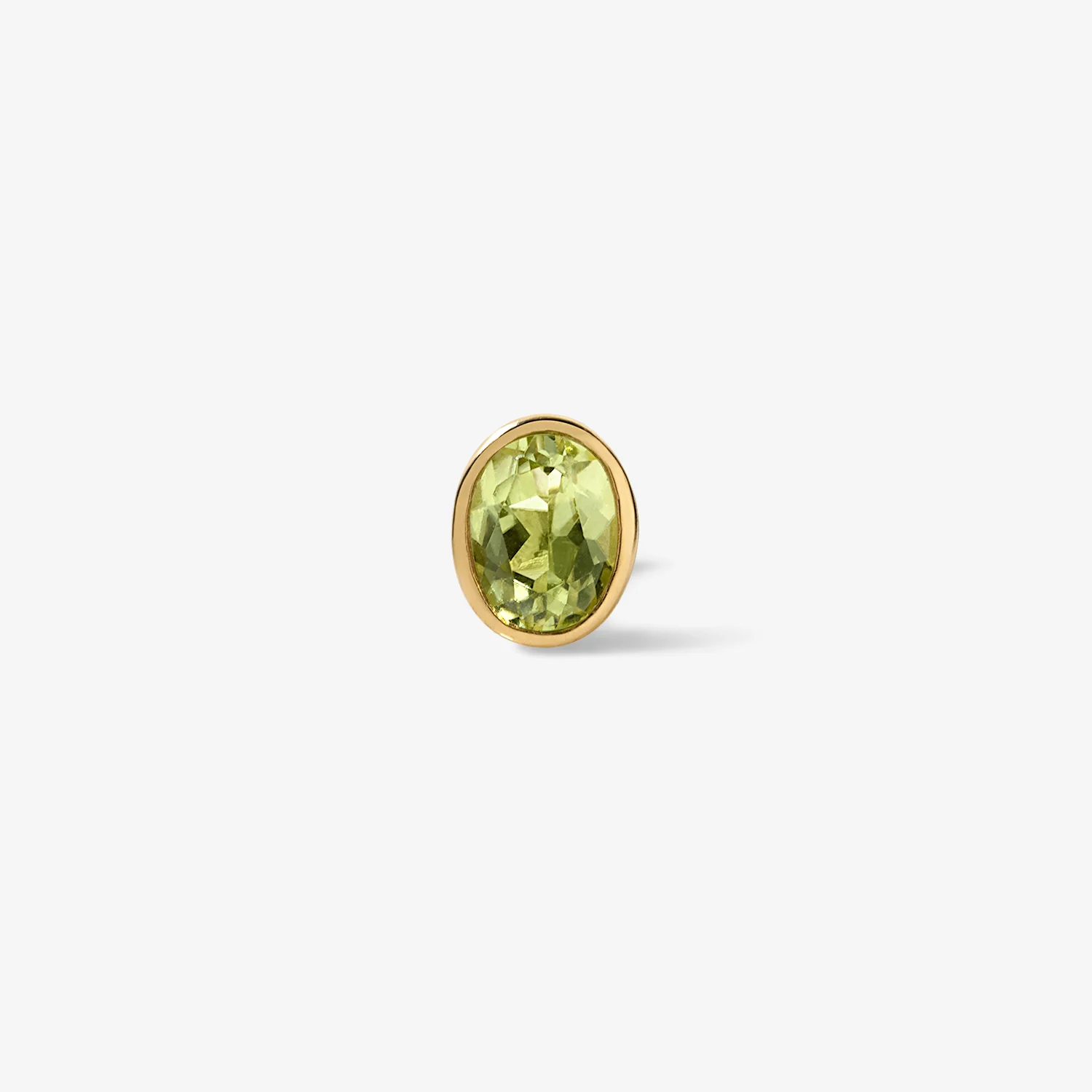 Cocktail Green Olive Bezel Mini Stud