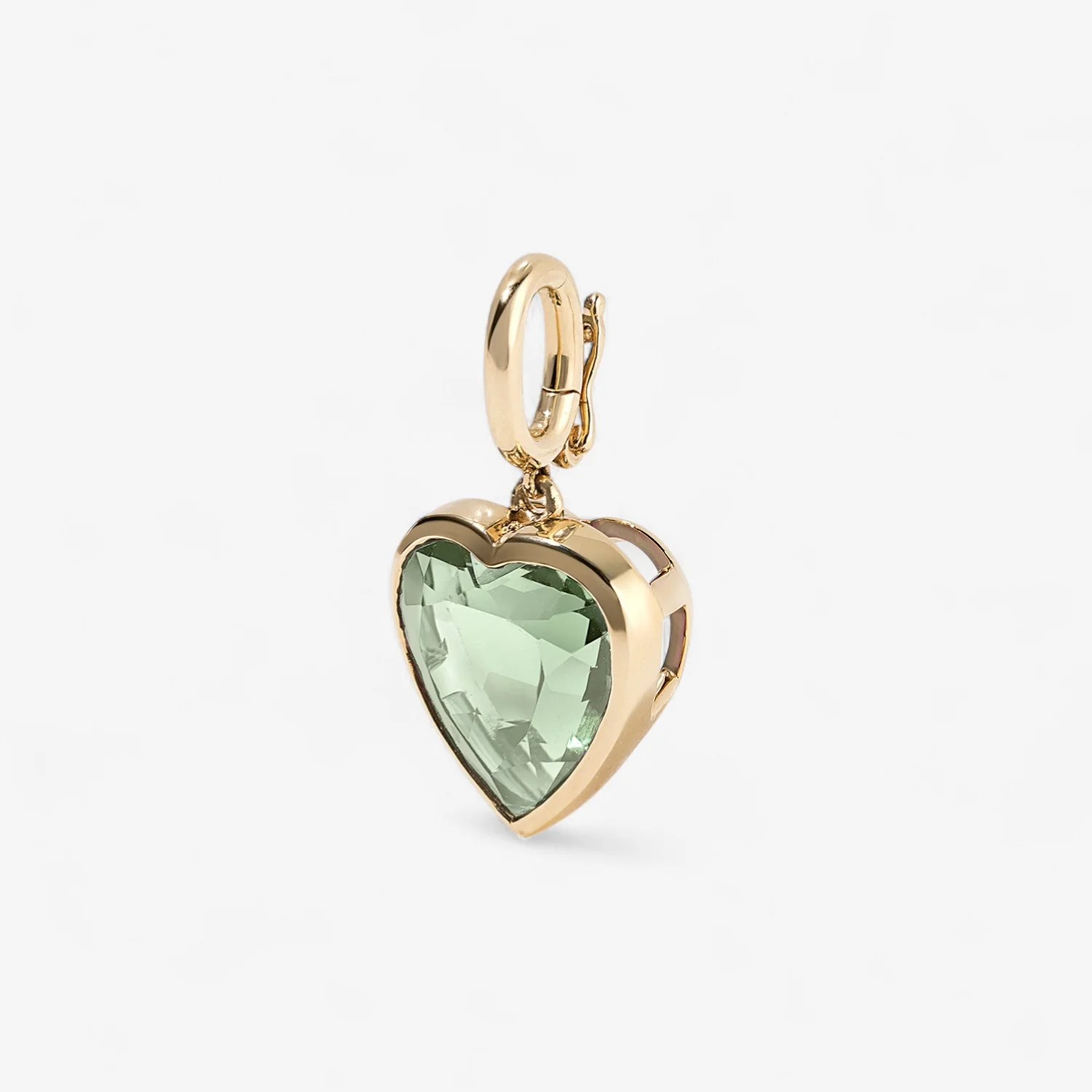 Margot Green Prasiolite Heart Charm - Image 2