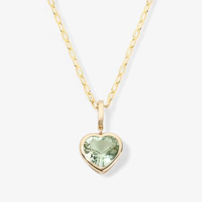 Margot Green Prasiolite Heart Charm - Image 3