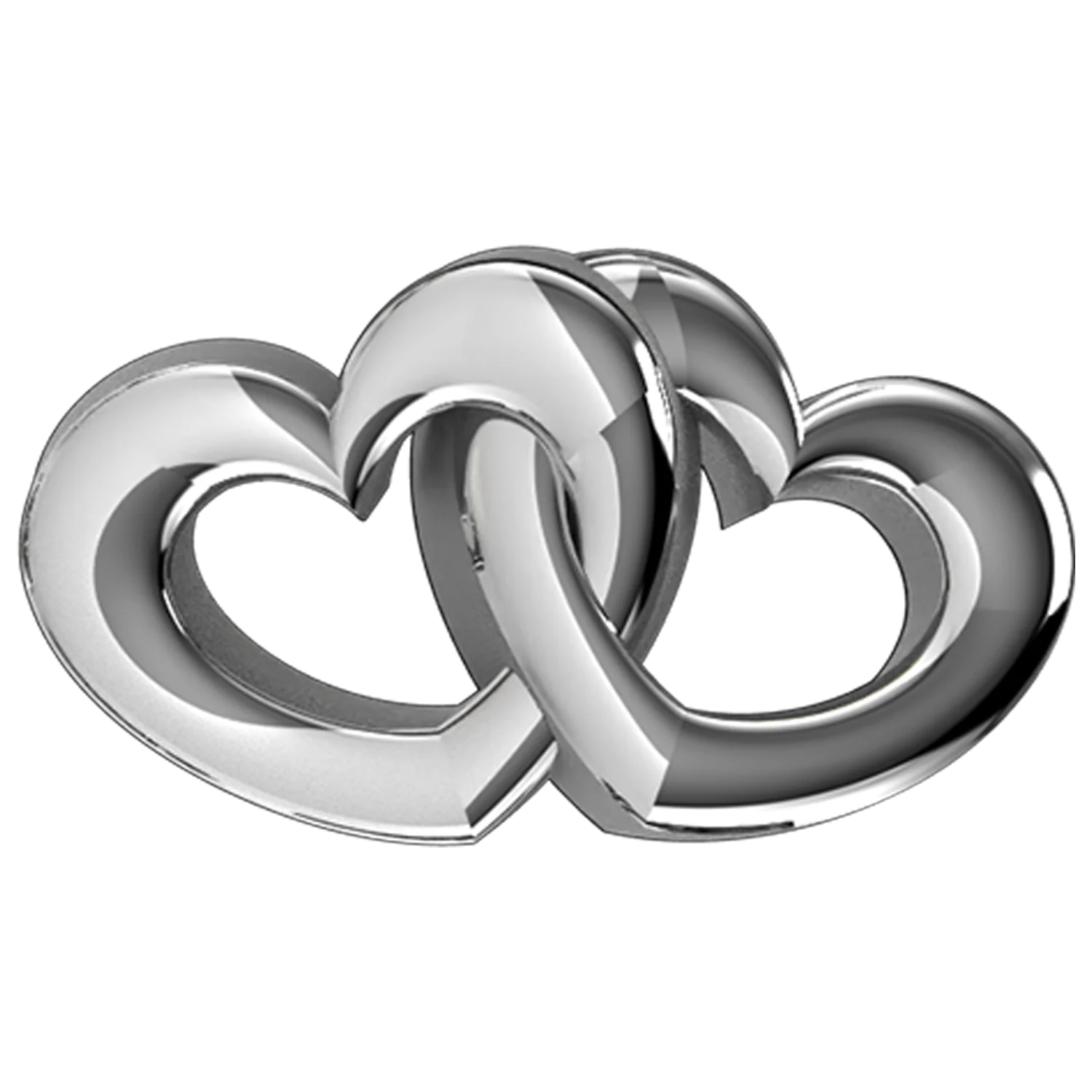 Interlocking Hearts Slider Charm - Image 2
