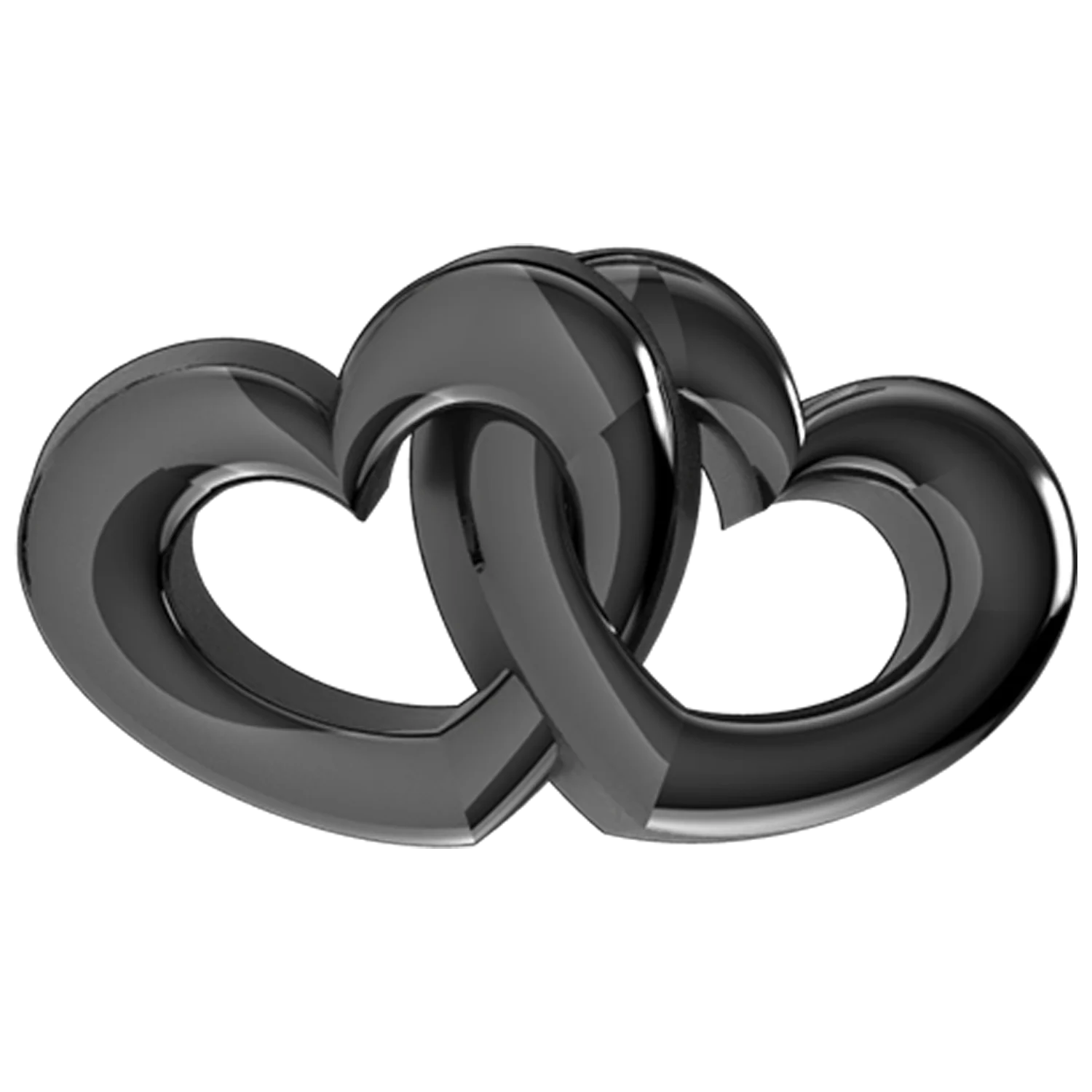Interlocking Hearts Slider Charm - Image 3