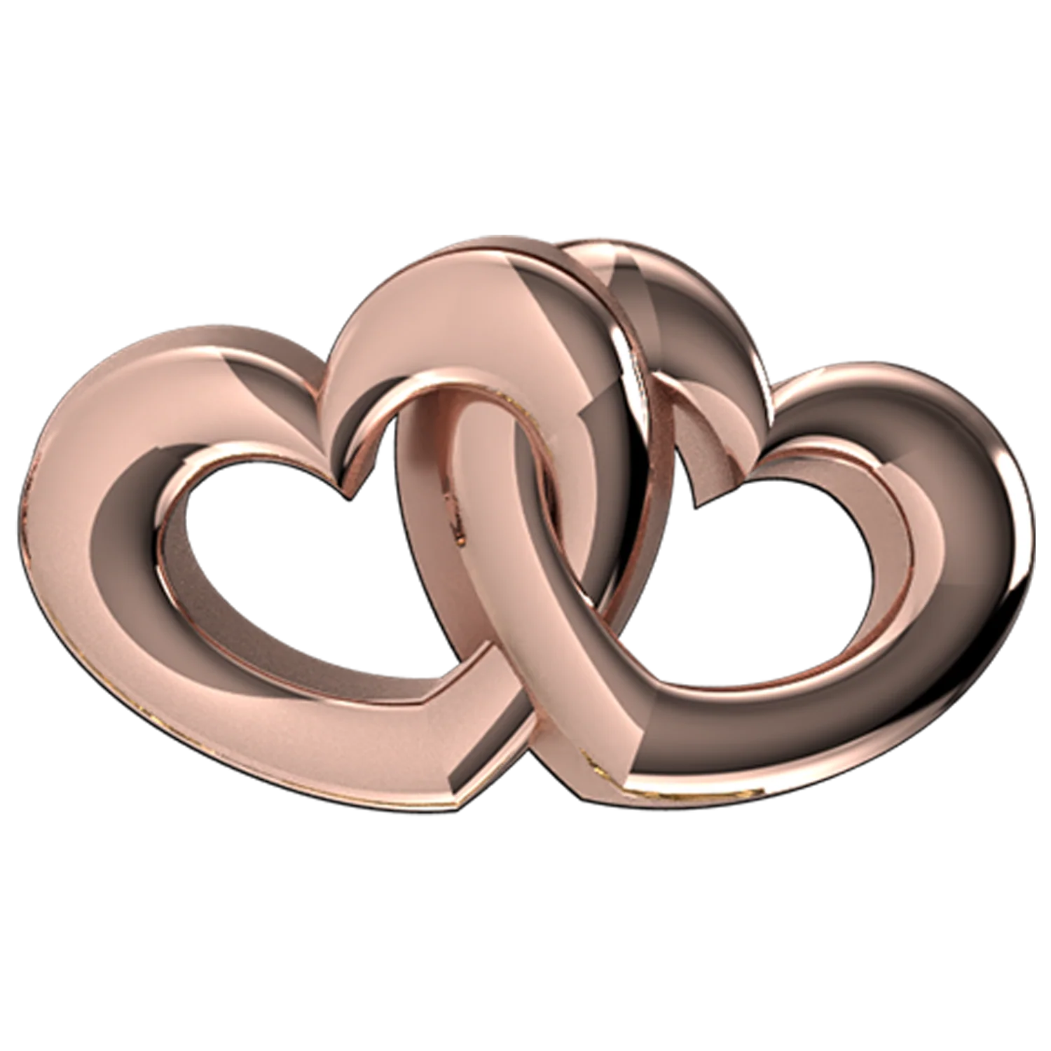 Interlocking Hearts Slider Charm - Image 4
