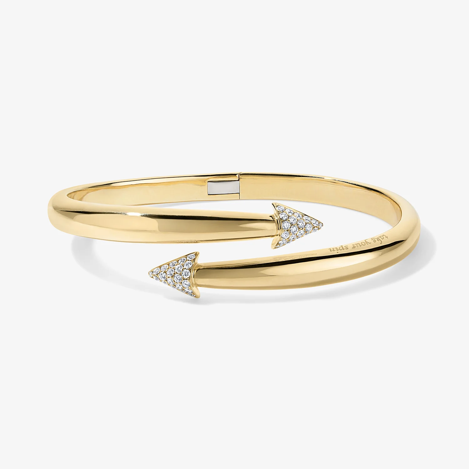 Kelly Domed Arrow Bypass Bangle - Image 2