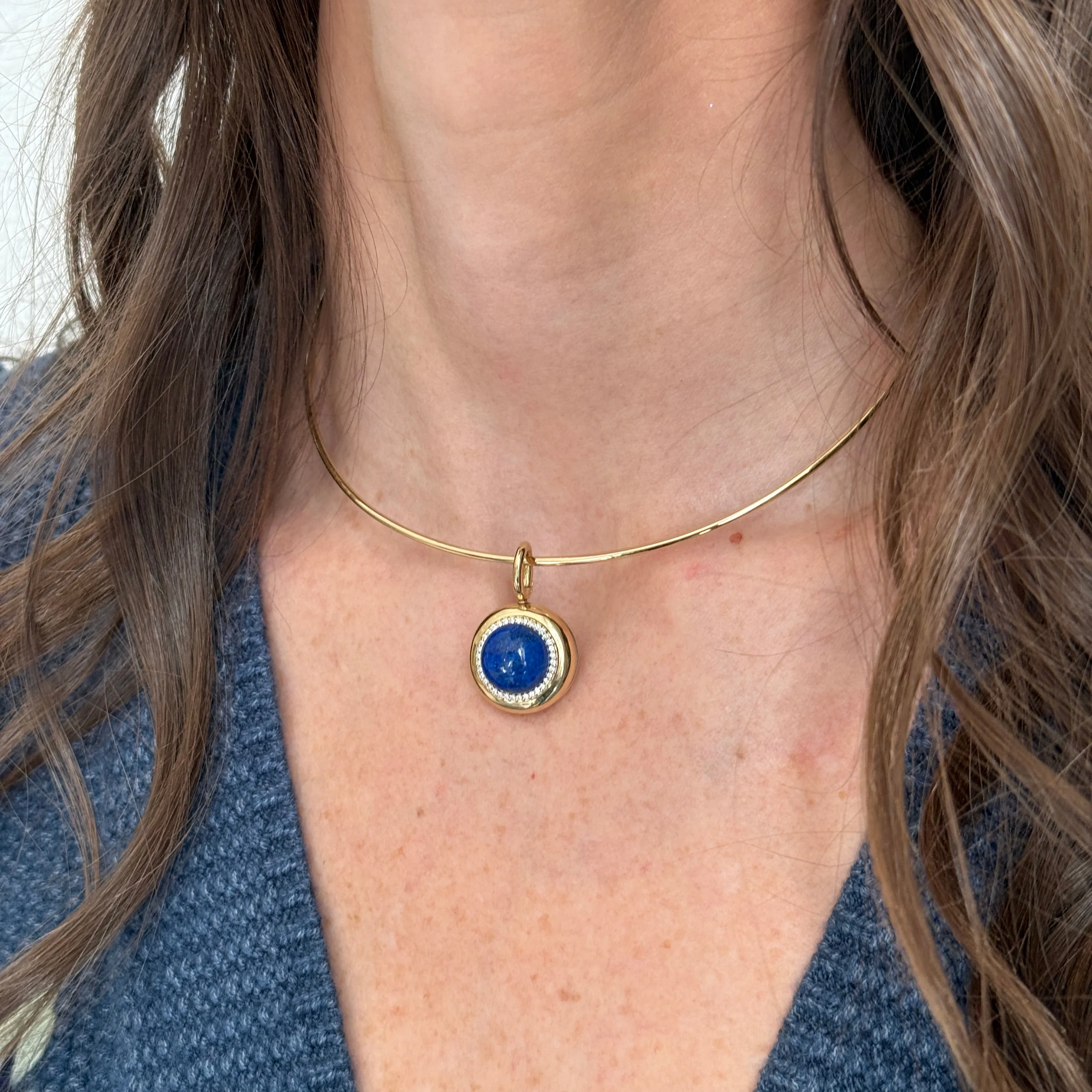Large Cabochon Candy Button Pendant - Image 4