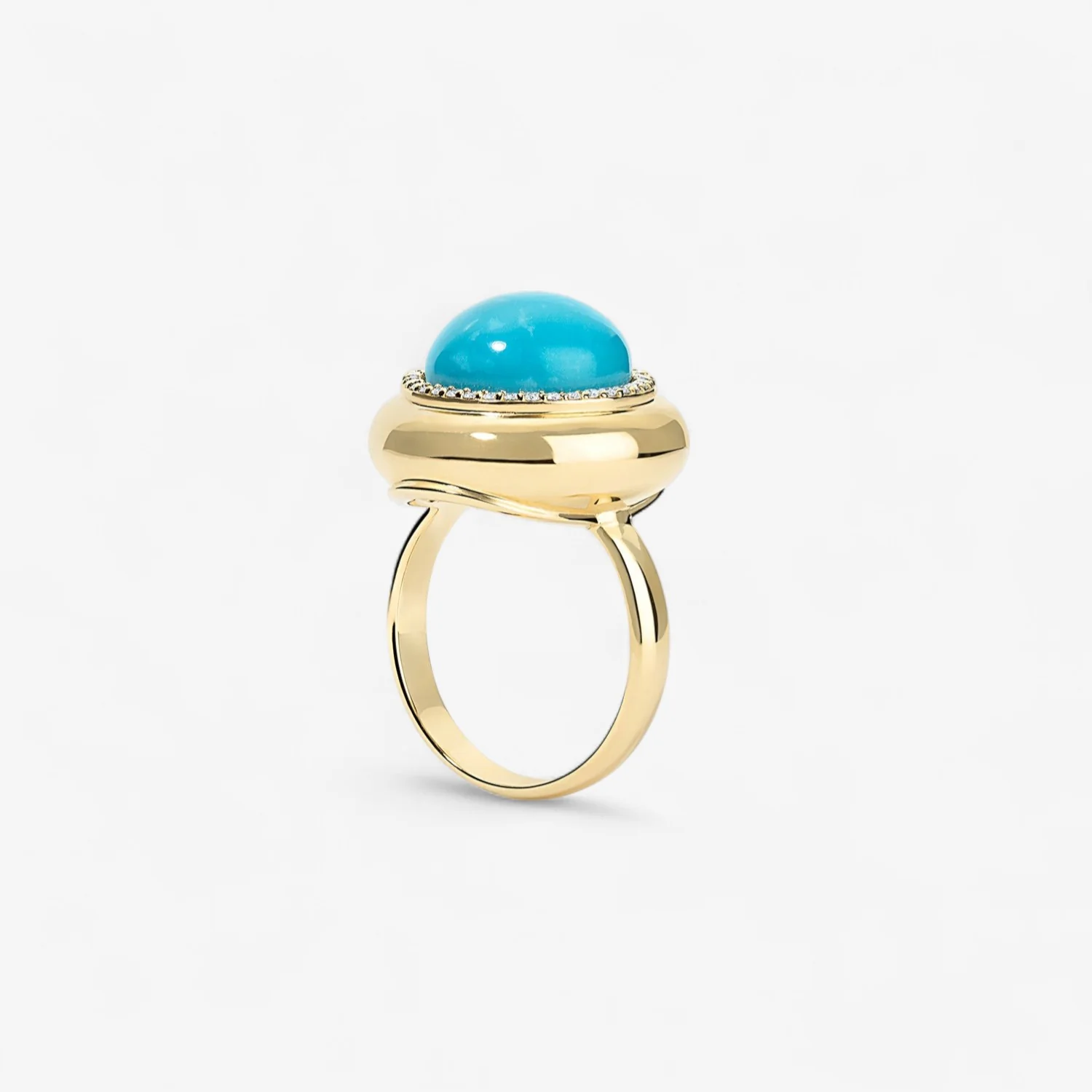 Large Cabochon Candy Button Ring - Image 4