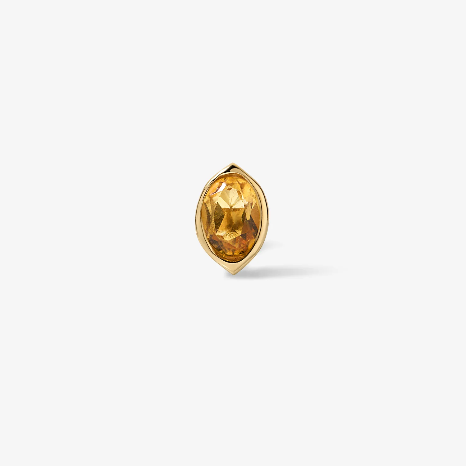 Cocktail Lemon Bezel Mini Stud