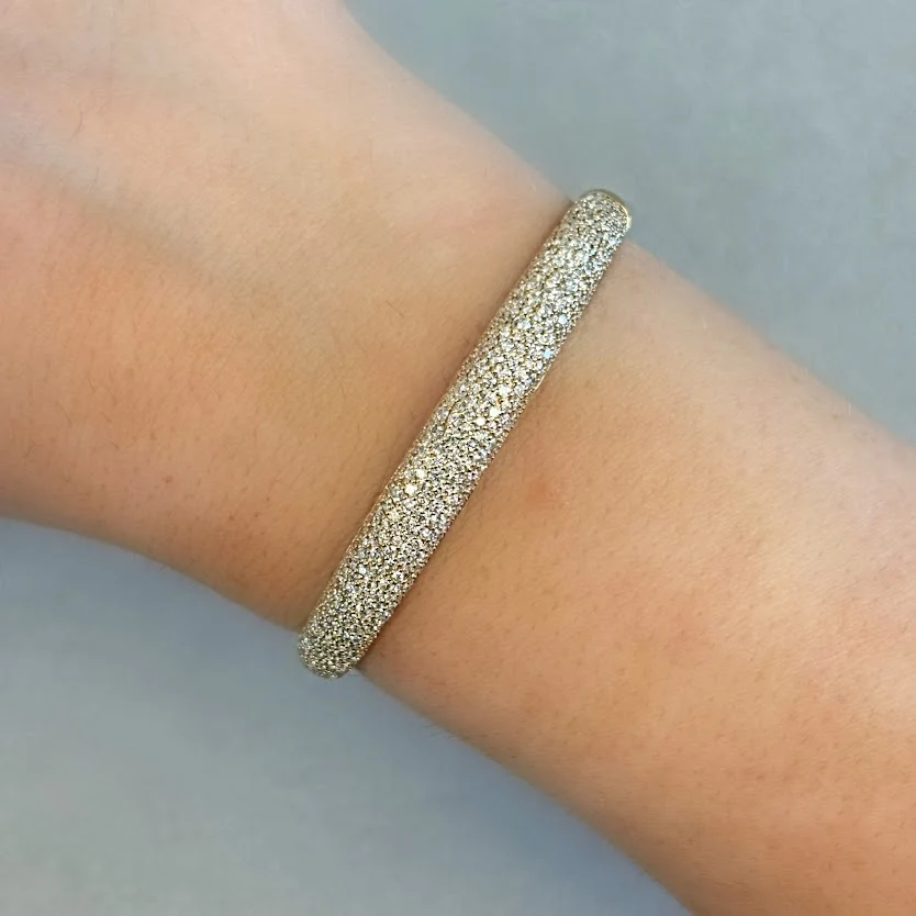 Madison Dome Pave Bangle - Image 3