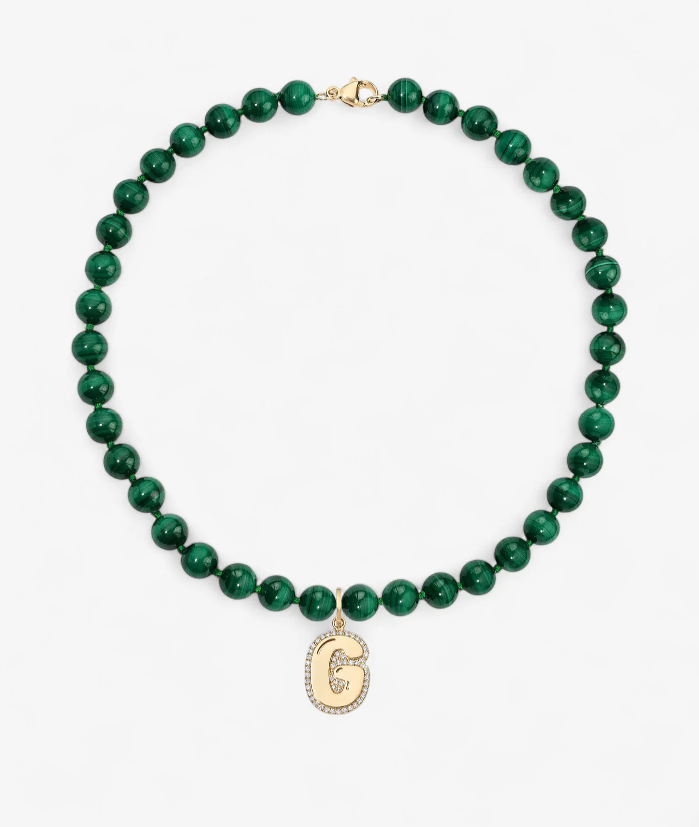 Kendall Malachite Beaded Necklace - Image 2