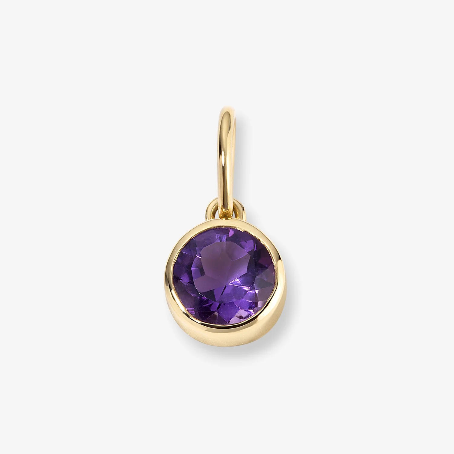 Margot Amethyst Birthstone Bezel Charm - Image 2