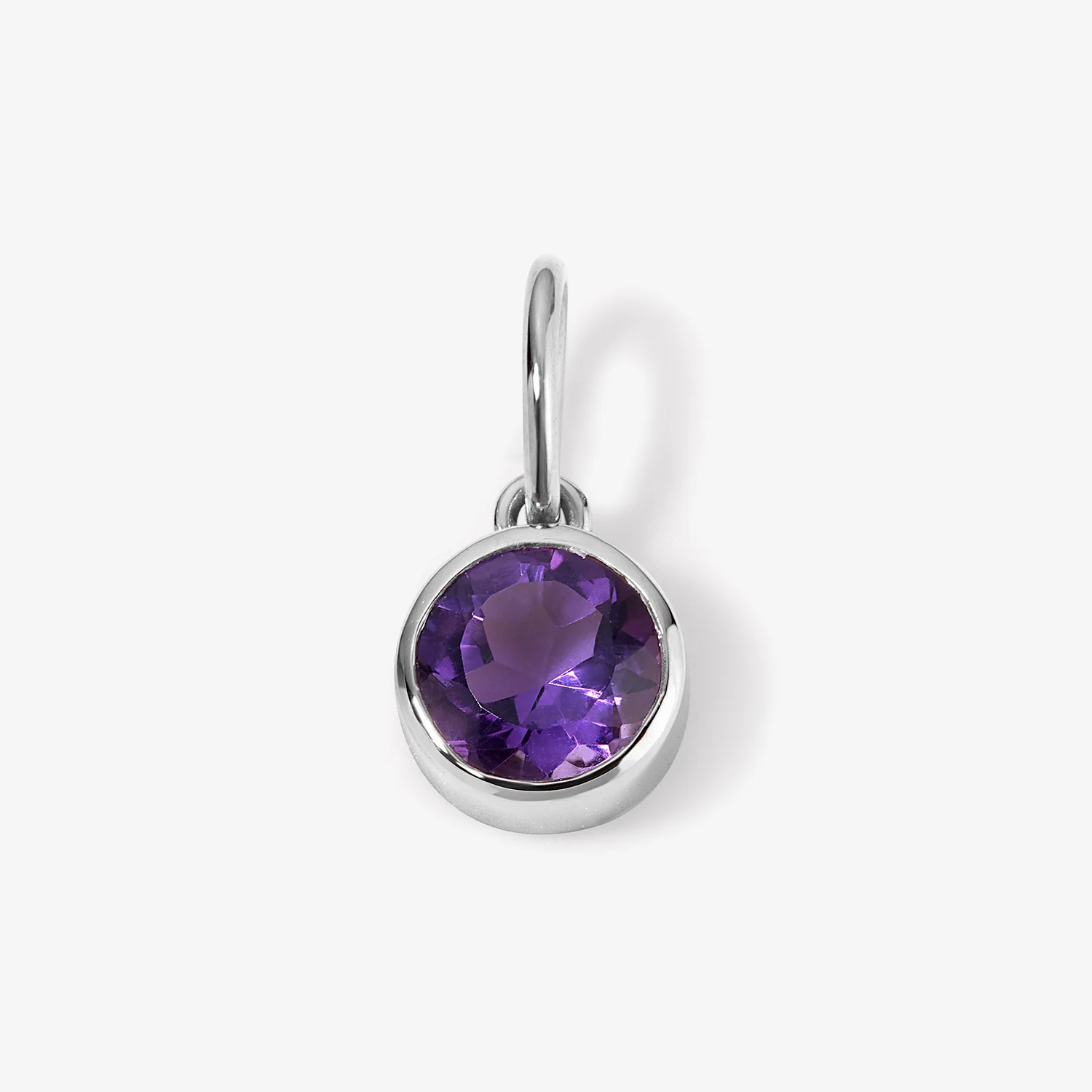 Margot Amethyst Birthstone Bezel Charm - Image 3