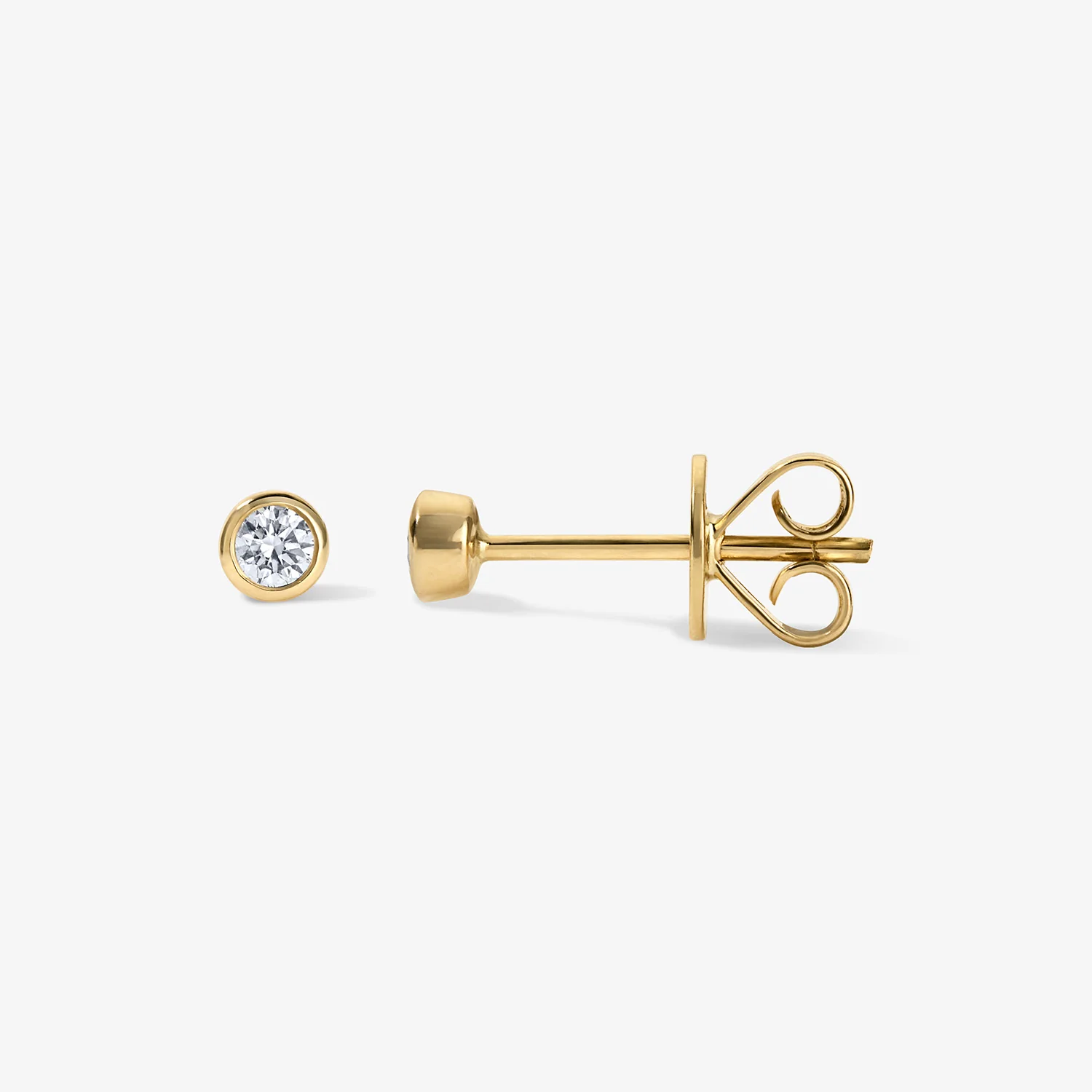 Margot Bezel Stud Earrings - Image 2