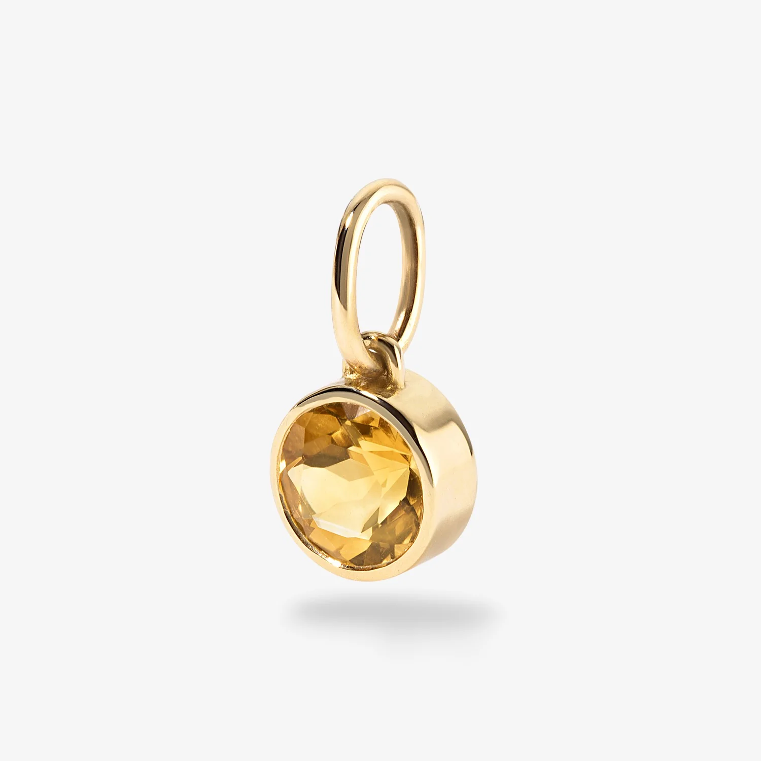 Margot Citrine Birthstone Bezel Charm - Image 3
