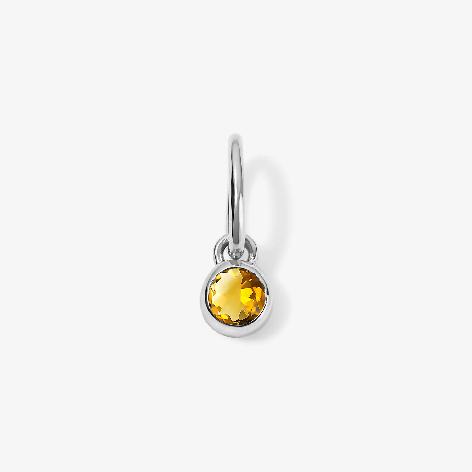 Margot Citrine Birthstone Bezel Charm - Image 4