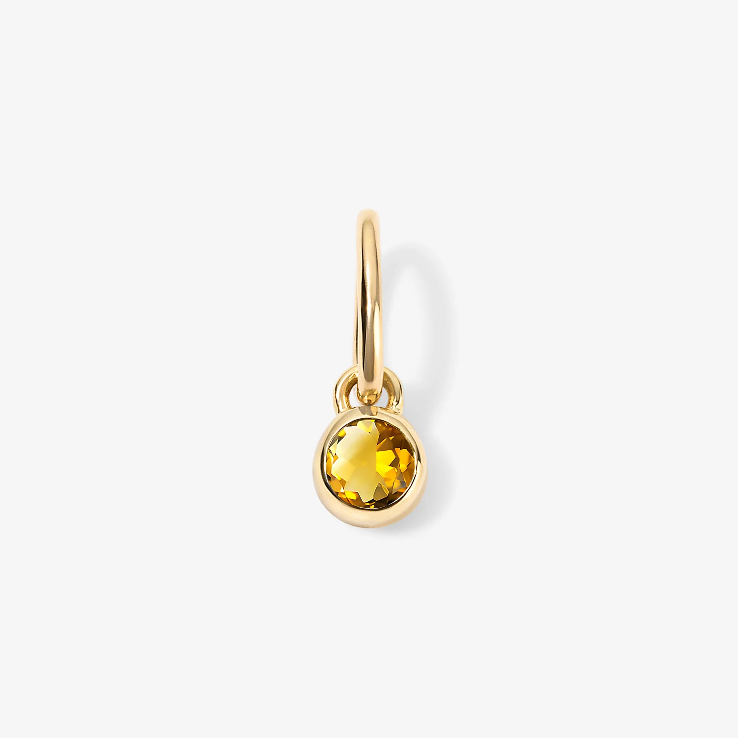 Margot Citrine Birthstone Bezel Charm - Image 5