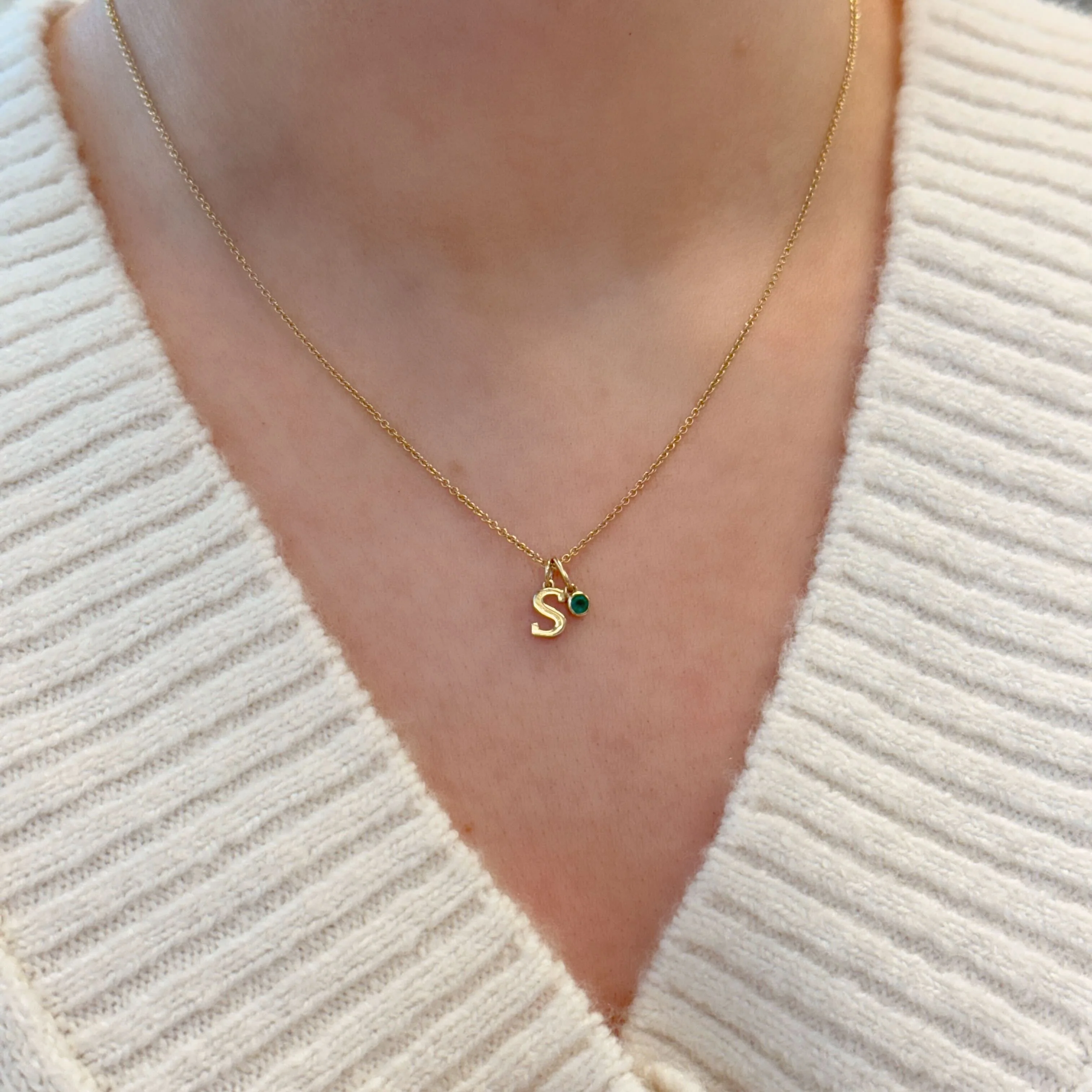 Margot Citrine Birthstone Bezel Charm - Image 6