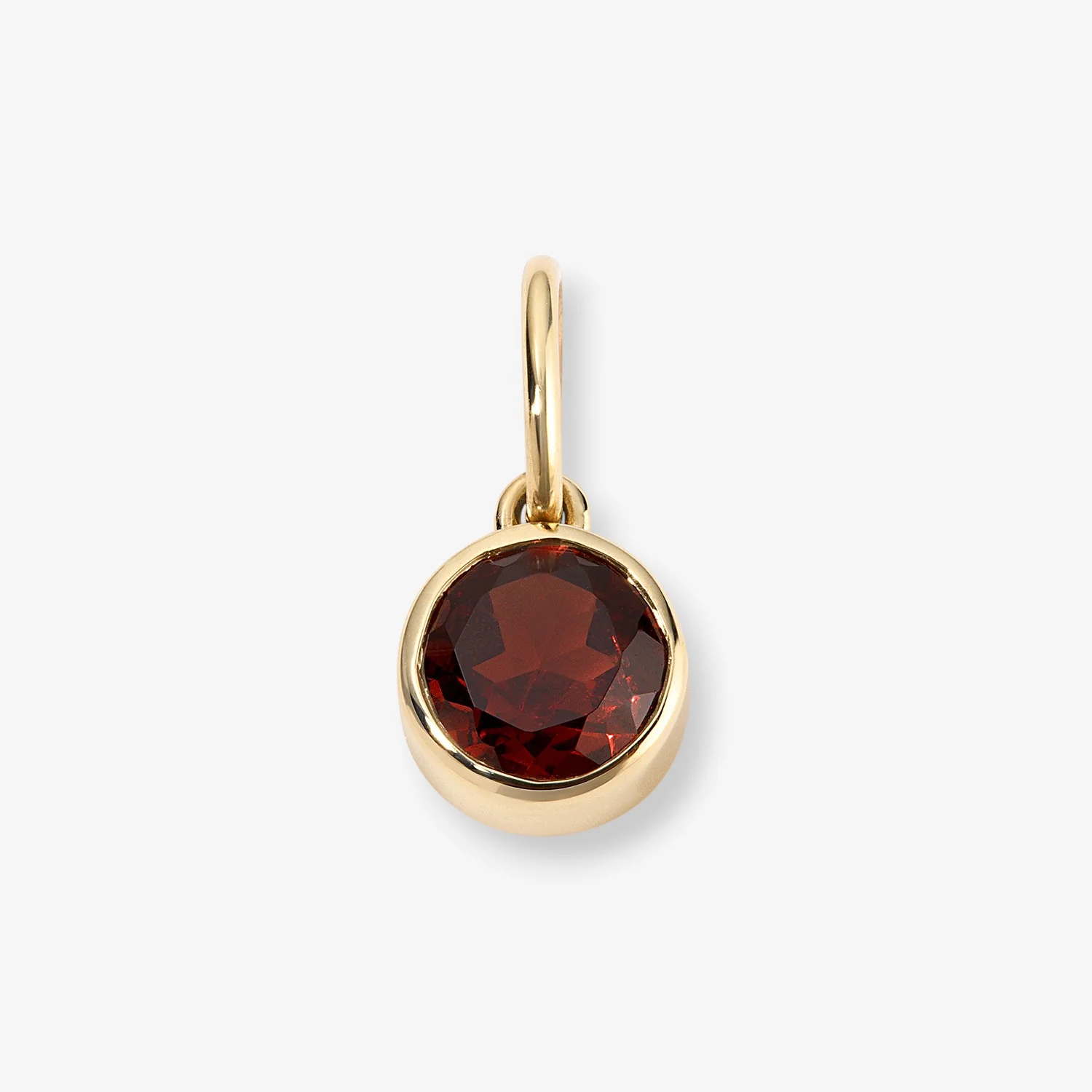 Margot Garnet Birthstone Bezel Charm