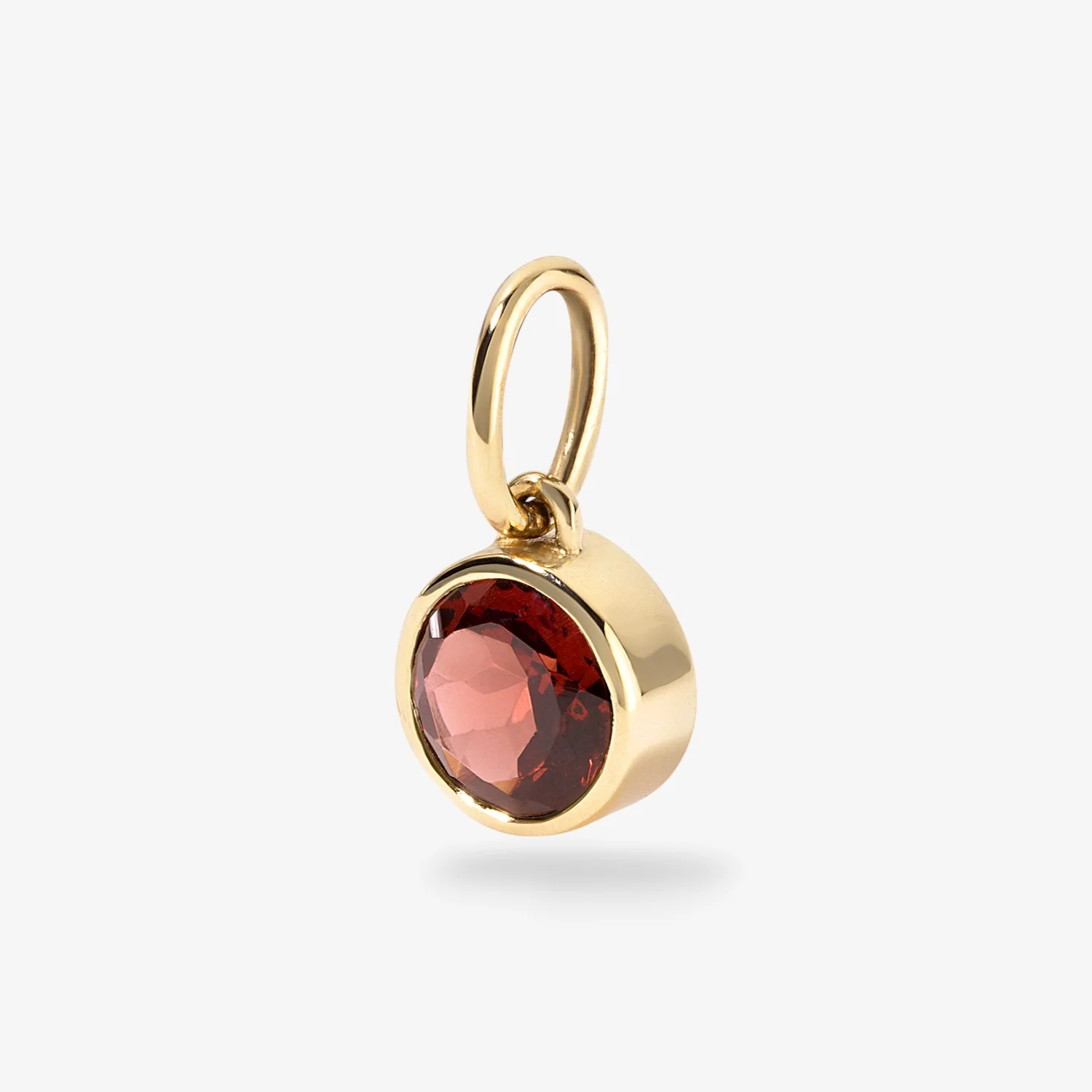 Margot Garnet Birthstone Bezel Charm - Image 2