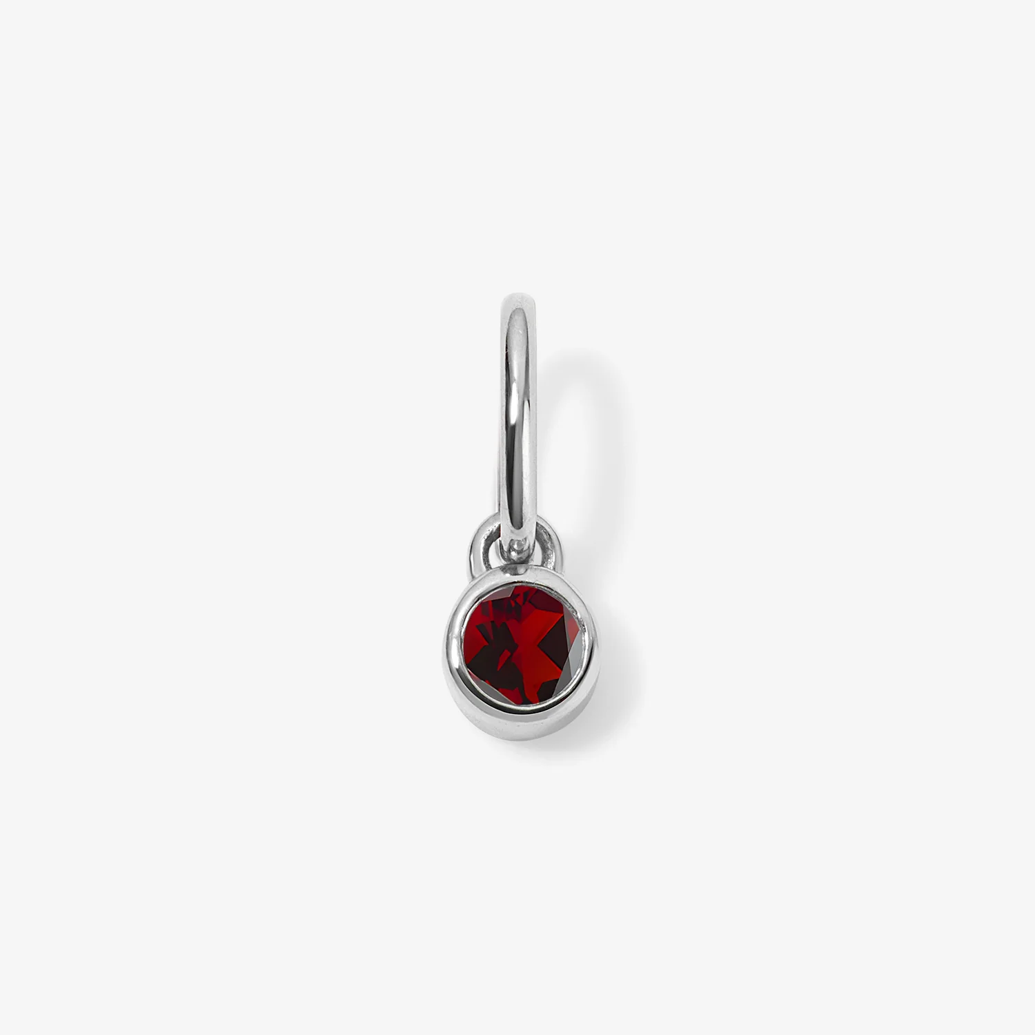 Margot Garnet Birthstone Bezel Charm - Image 5