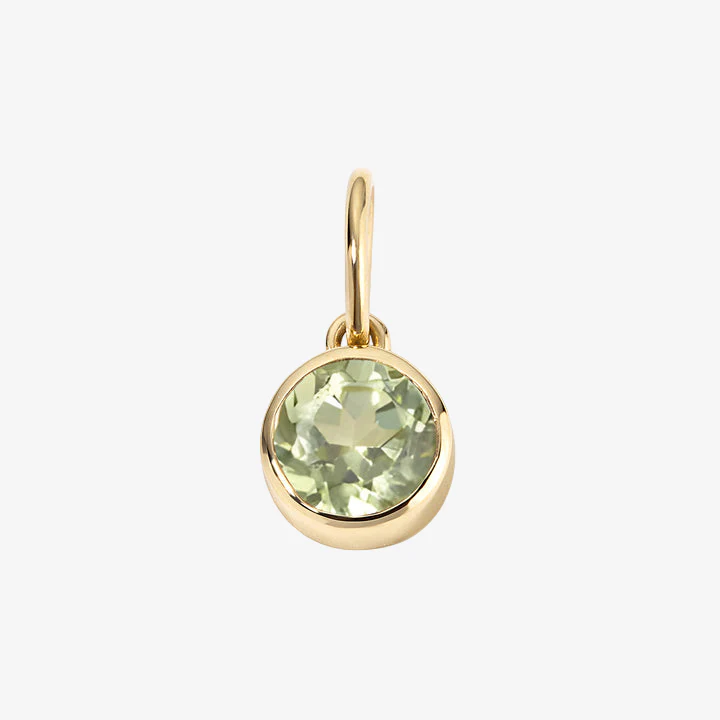 Margot Peridot Birthstone Bezel Charm