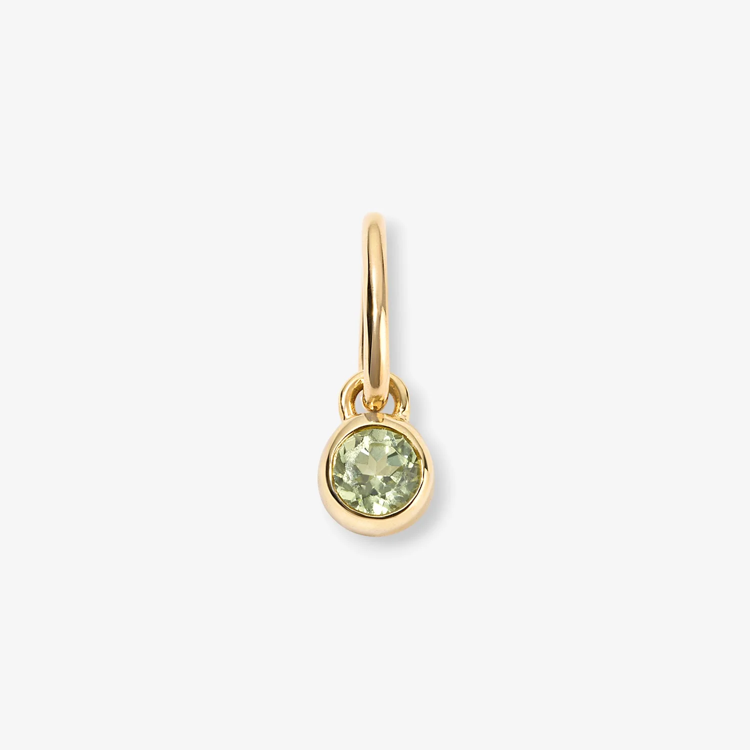 Margot Peridot Birthstone Bezel Charm - Image 2