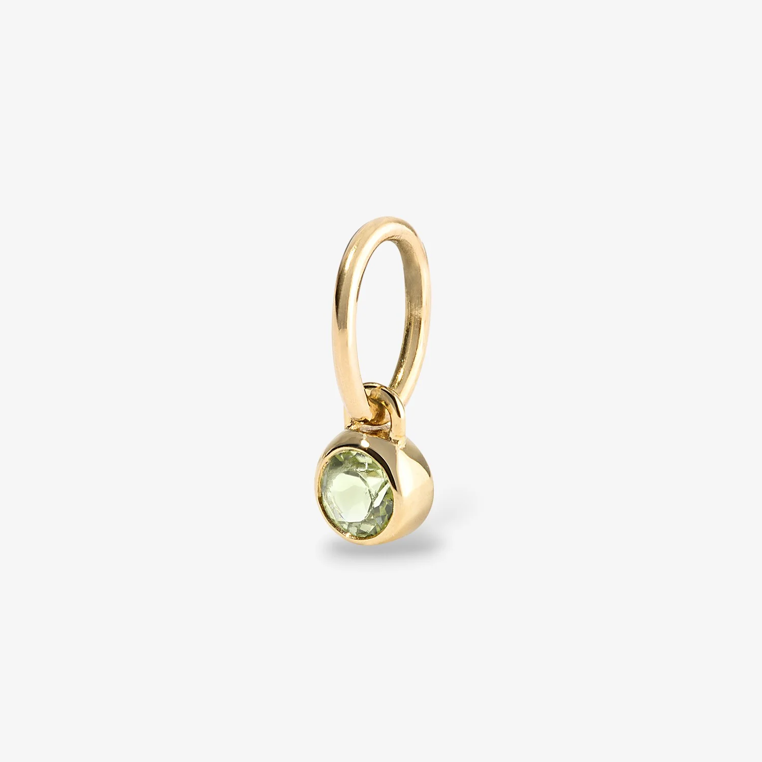 Margot Peridot Birthstone Bezel Charm - Image 3
