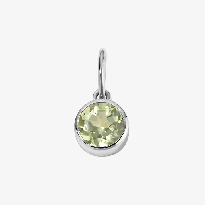 Margot Peridot Birthstone Bezel Charm - Image 4