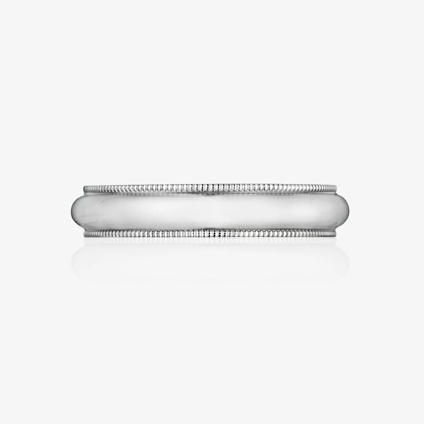 Men's Comfort Fit with Milgrain 4mm Band
