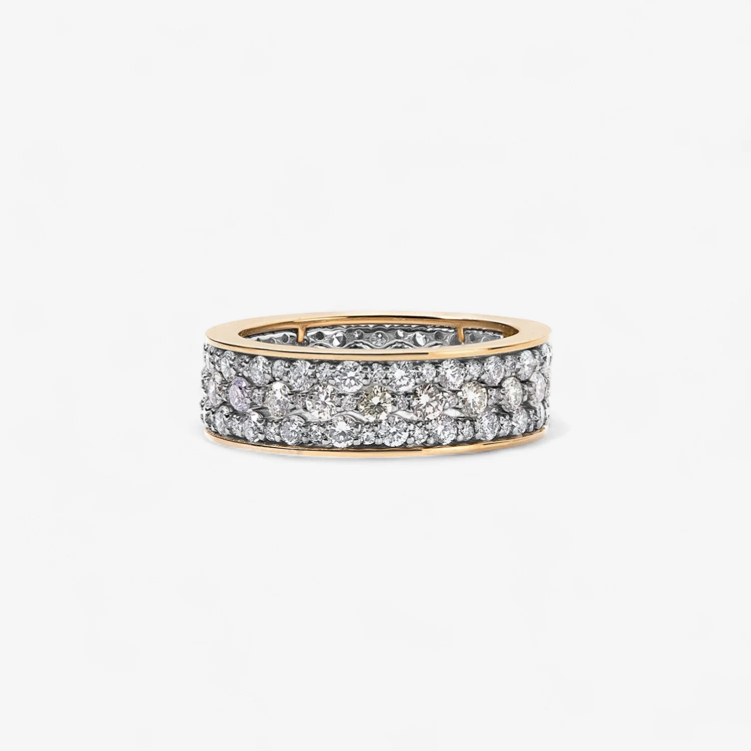 Signature Mini Scalloped Diamond Stack Rings