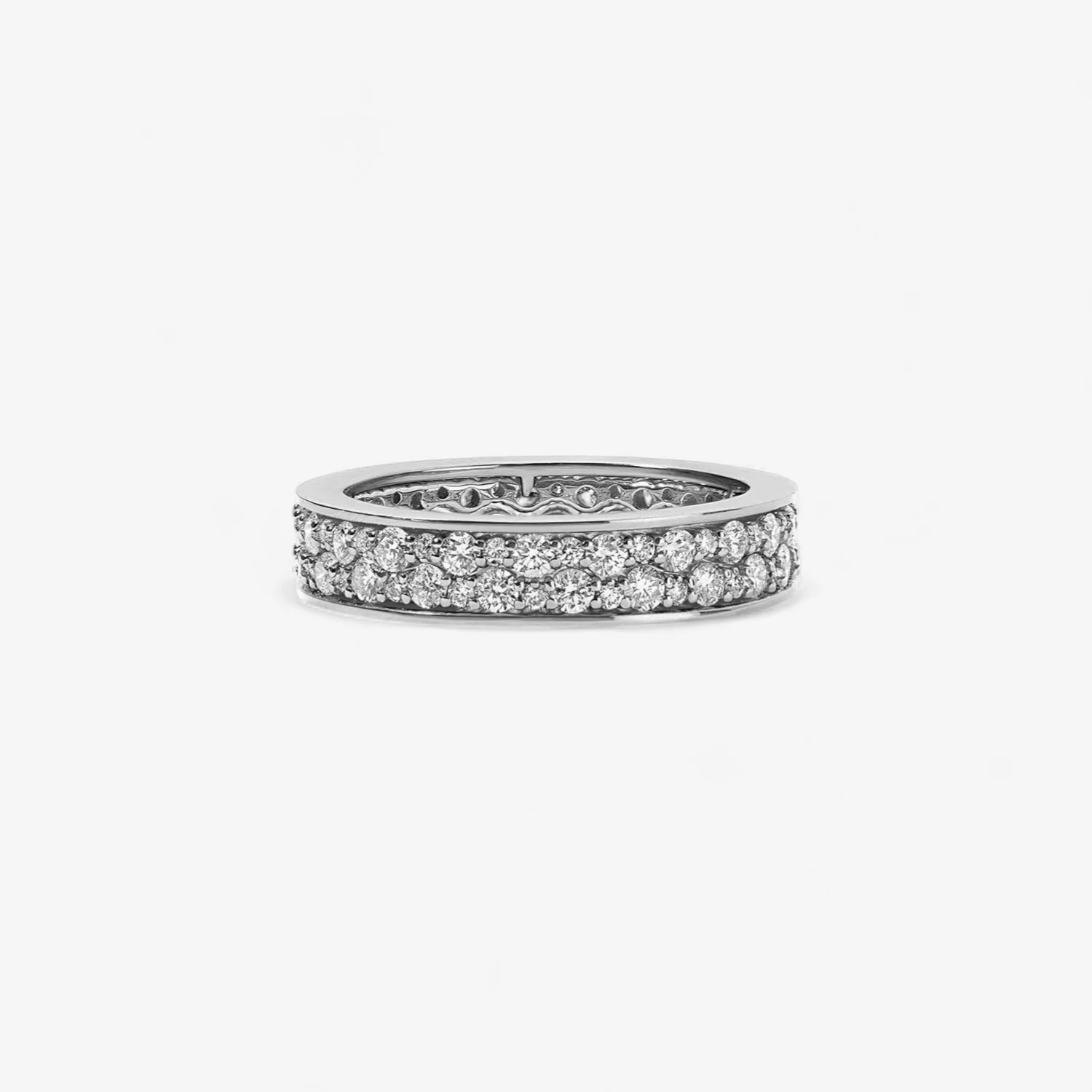 Signature Mini Scalloped Diamond Stack Rings - Image 2