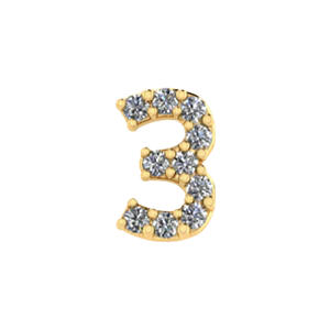 Slider Number 3 Charm - Image 2