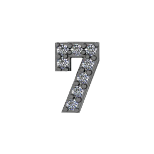 Slider Number 7 Charm - Image 2