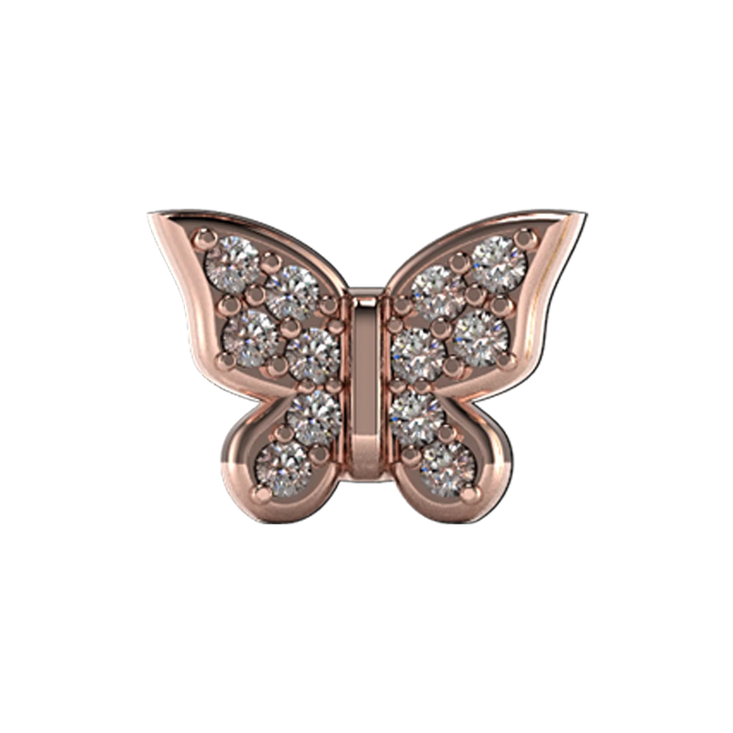 Slider Pave Butterfly Charm - Image 2