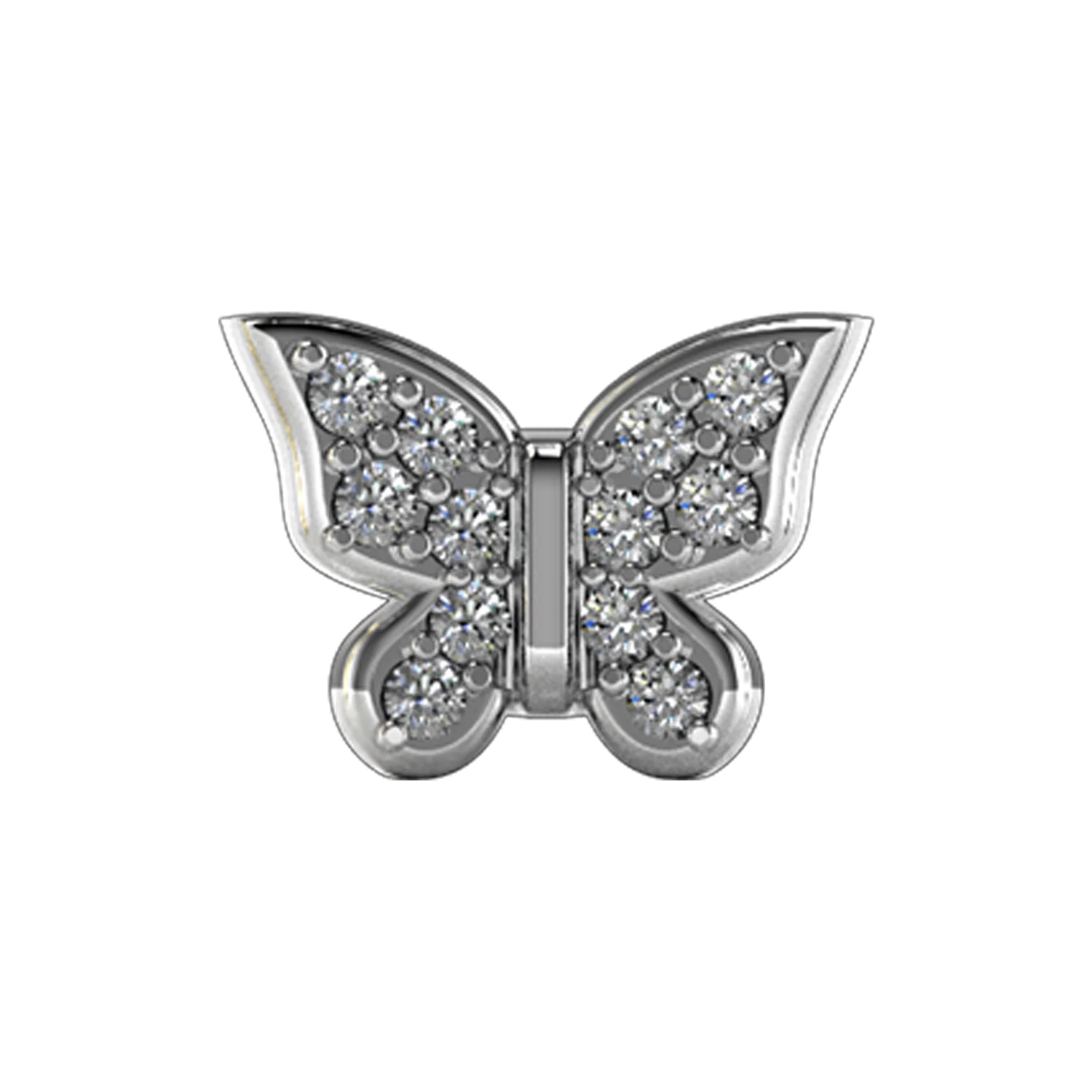 Slider Pave Butterfly Charm - Image 3