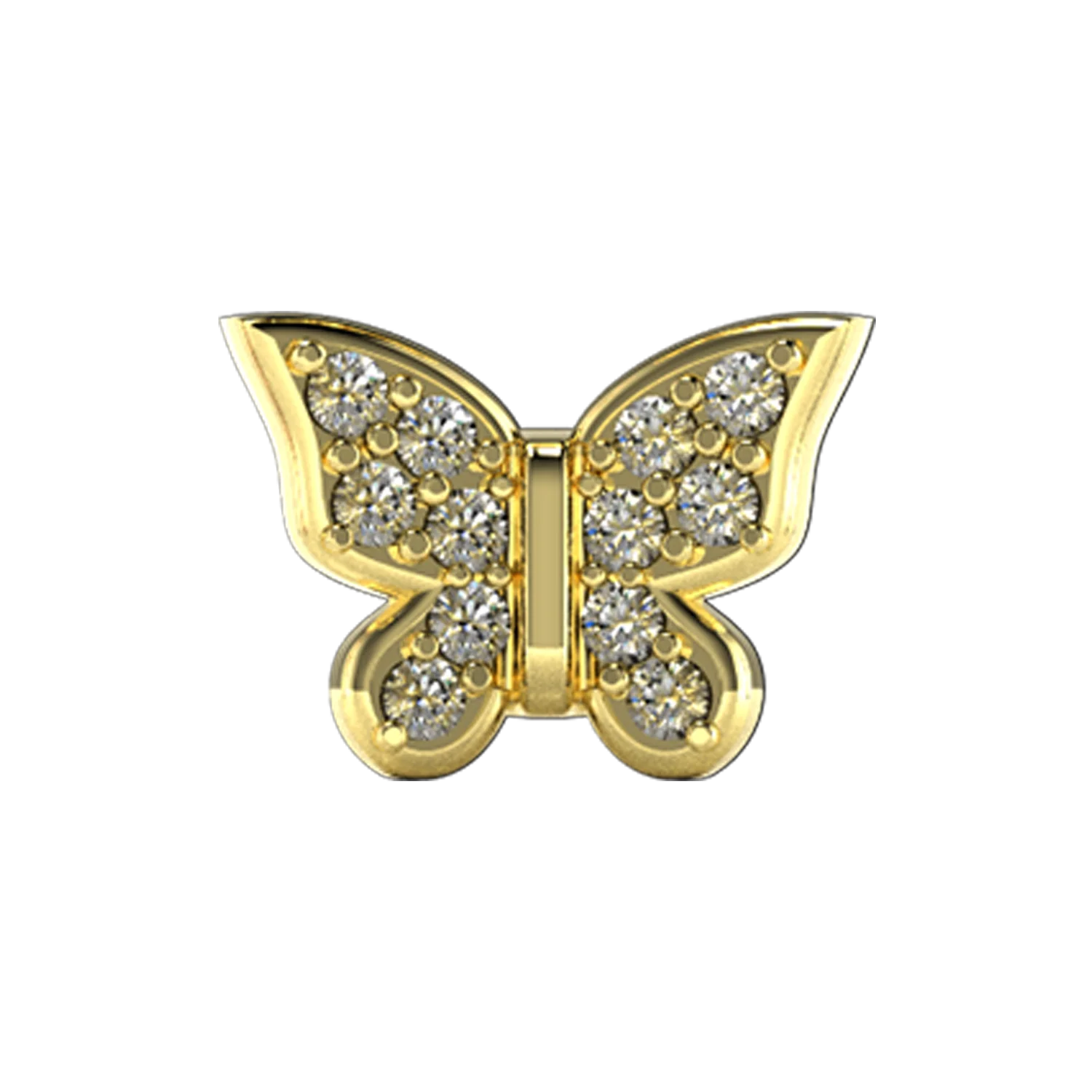 Slider Pave Butterfly Charm - Image 4