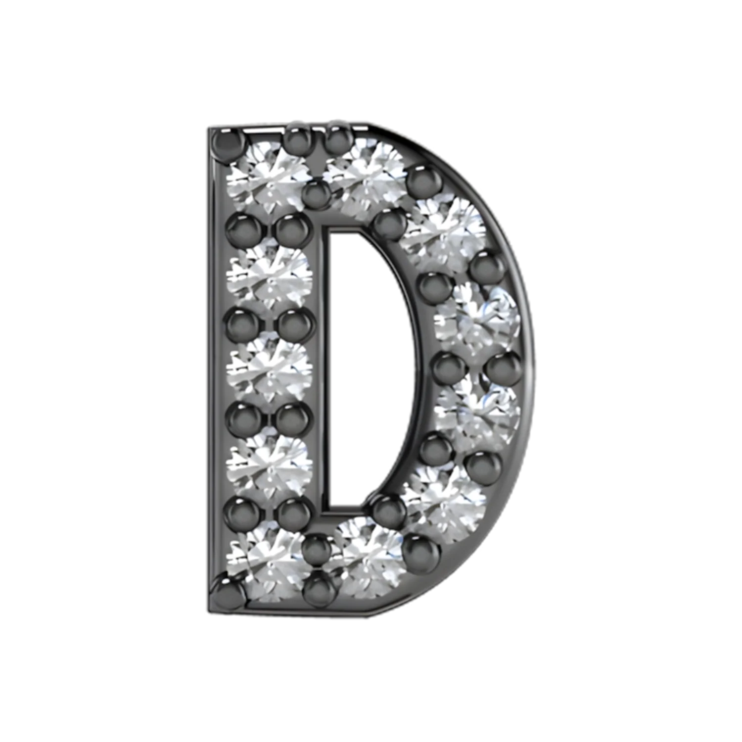Slider Pave Letter D Charm - Image 2