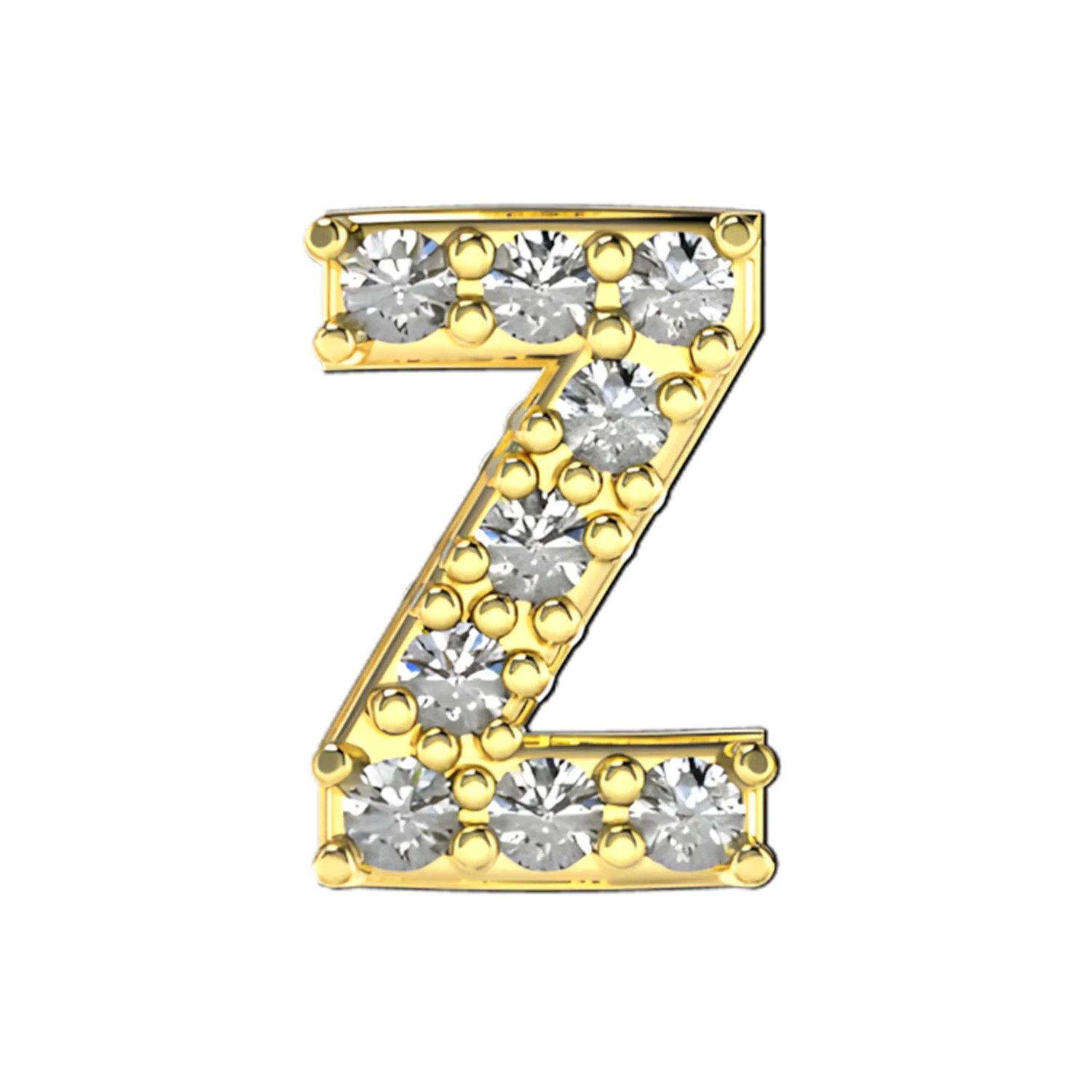 Slider Pave Letter Z Charm - Image 5