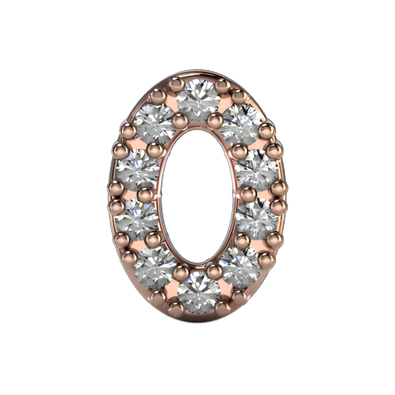 Slider Pave Number 0 Charm - Image 3