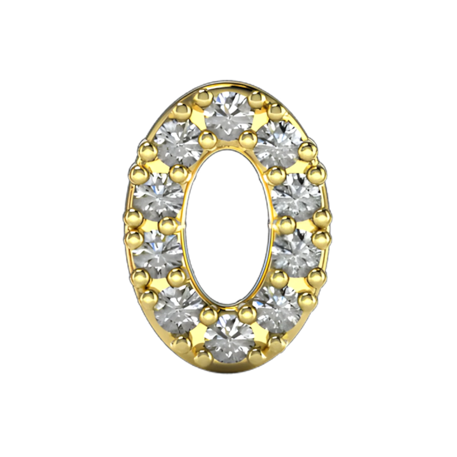Slider Pave Number 0 Charm - Image 4