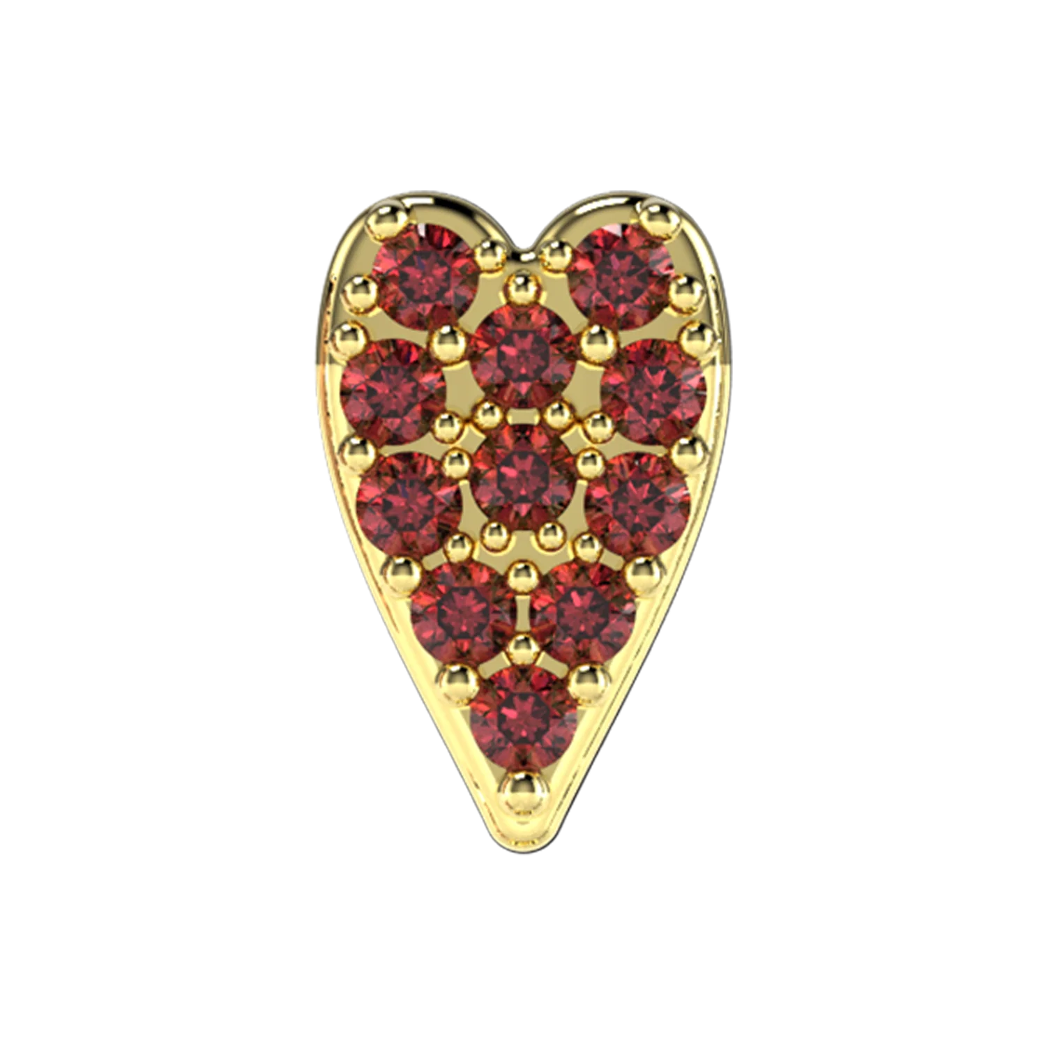 Slider Ruby Heart Charm - Image 4