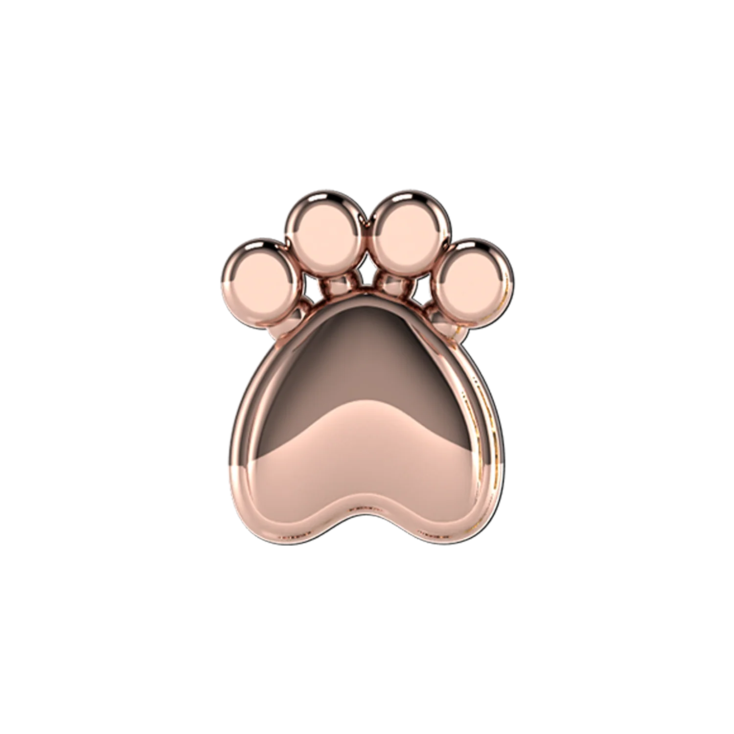 Slider Solid Dog Paw Charm