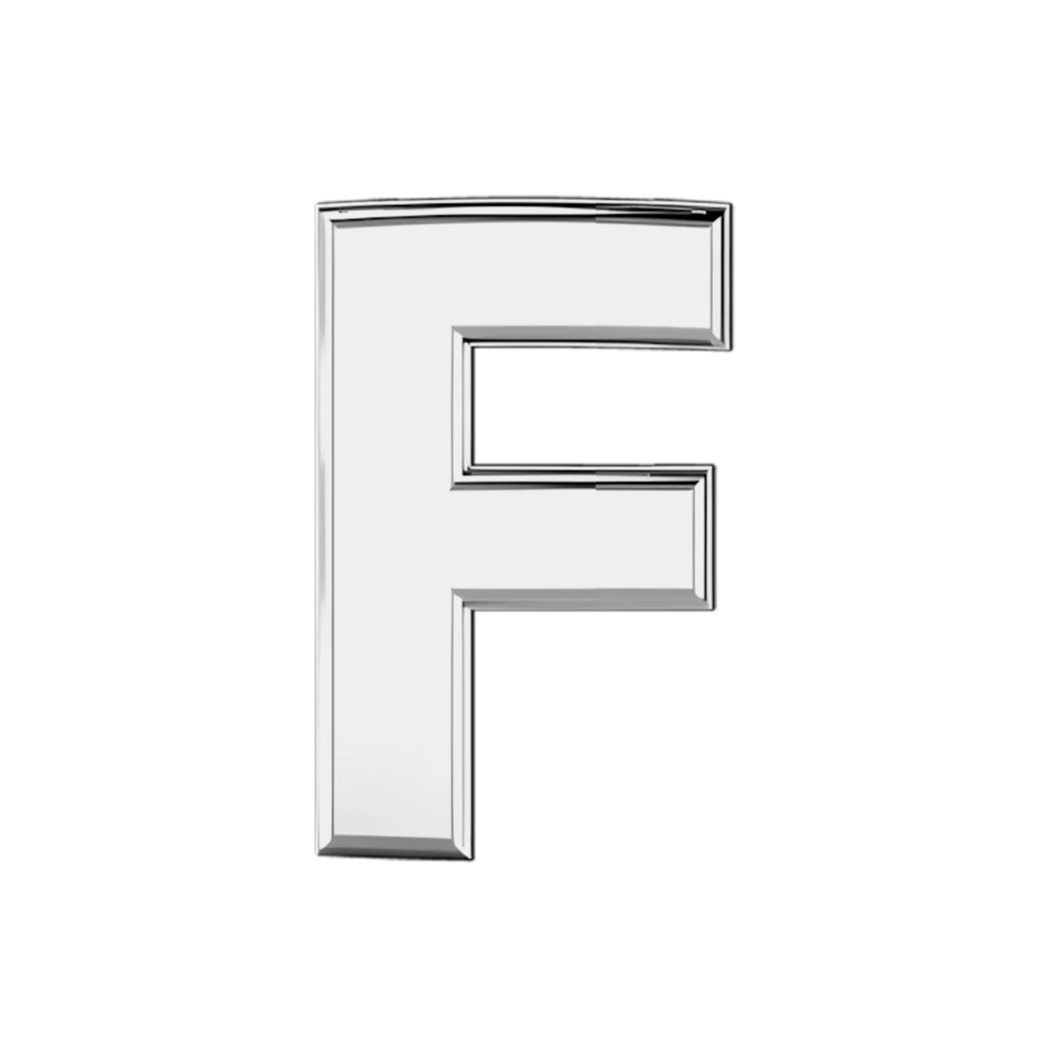 Slider Solid Letter F Charm - Image 3